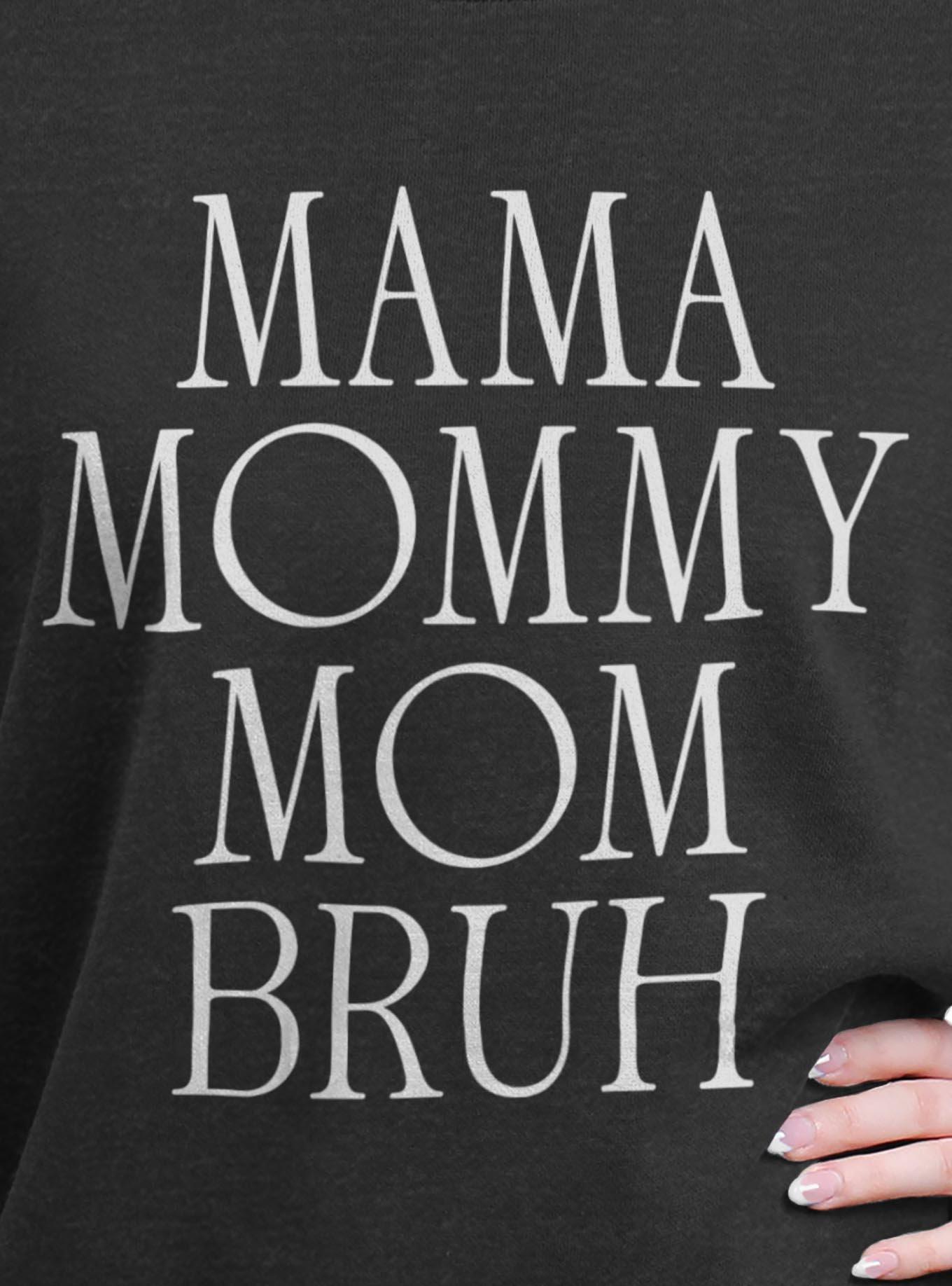 Mom Bruh Girls Oversized Sweatshirt, , hi-res
