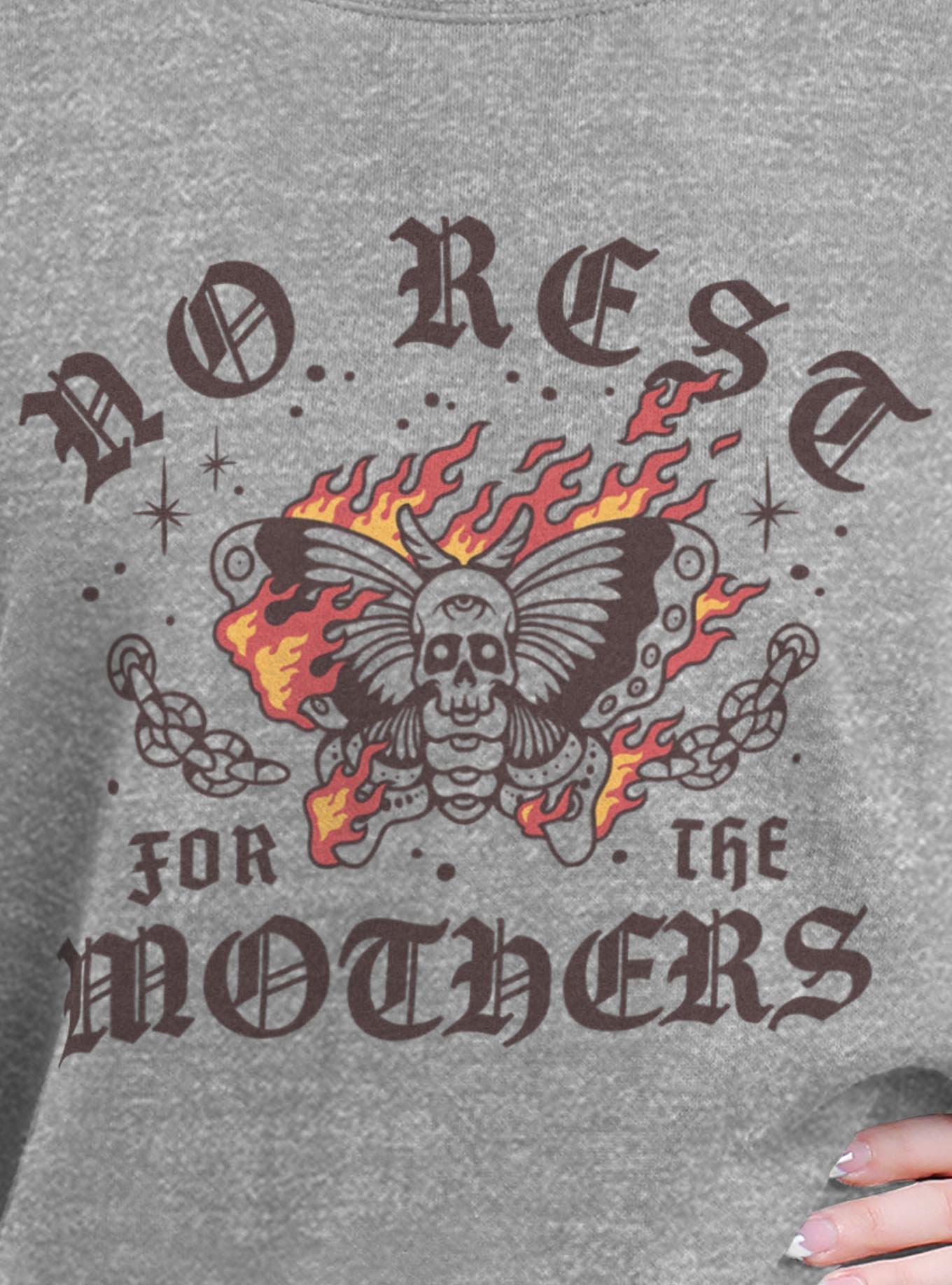 No Rest For The Mothers Girls Oversized Sweatshirt, , hi-res