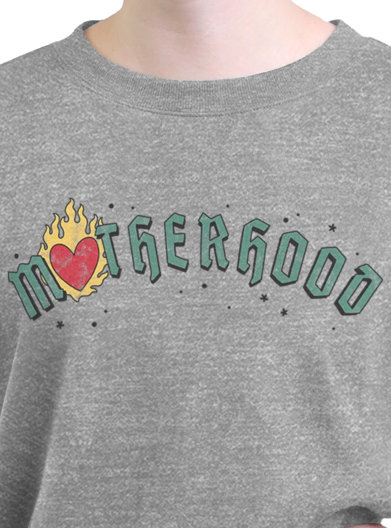 Motherhood Flaming Heart Girls Oversized Sweatshirt, , hi-res