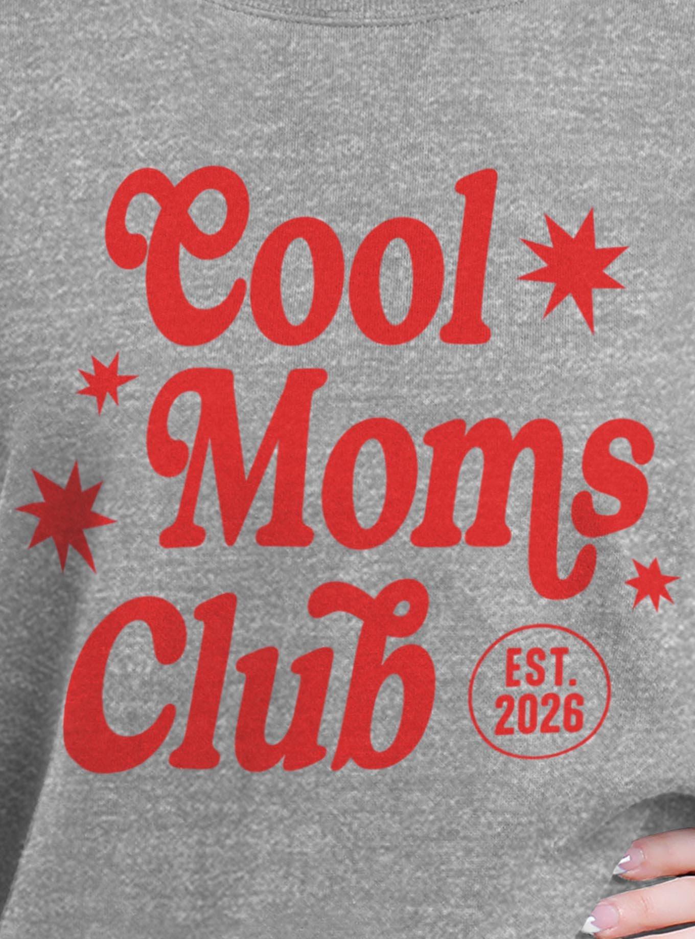 Cool Moms Club Girls Oversized Sweatshirt, , hi-res