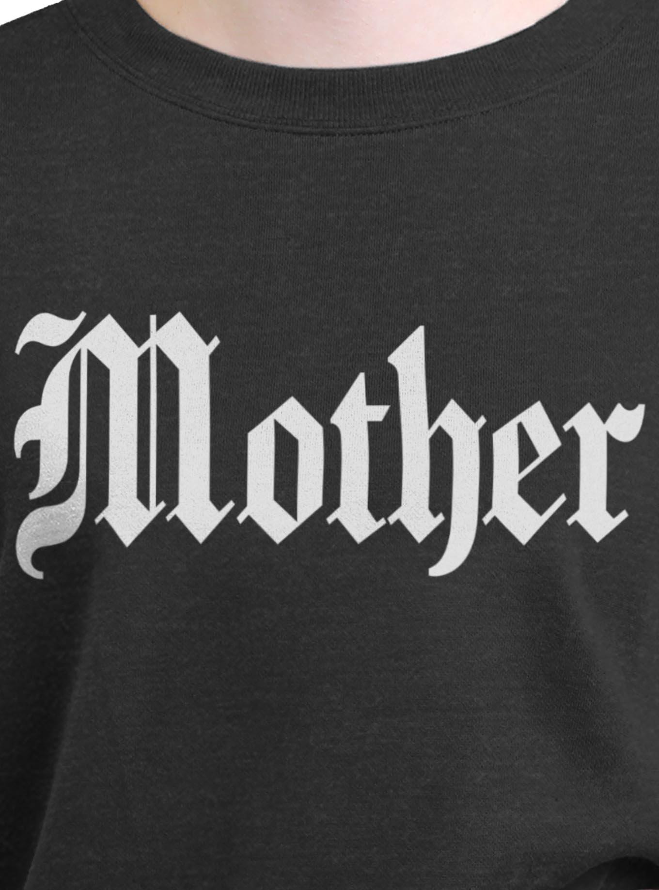 Old English Mother Girls Oversized Sweatshirt, CHAR HTR, alternate