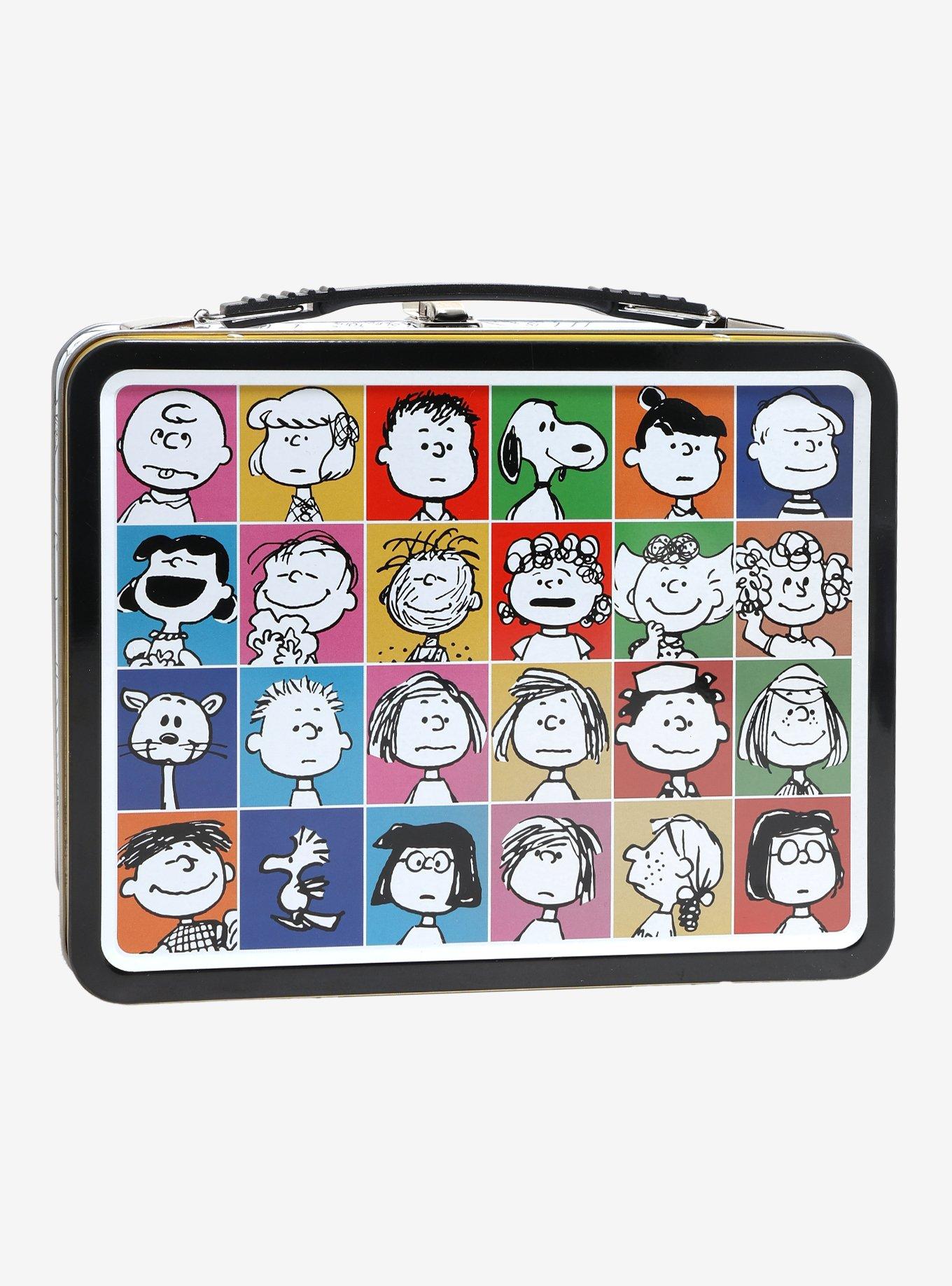 Peanuts Character Grid Tin Lunch Box, , hi-res