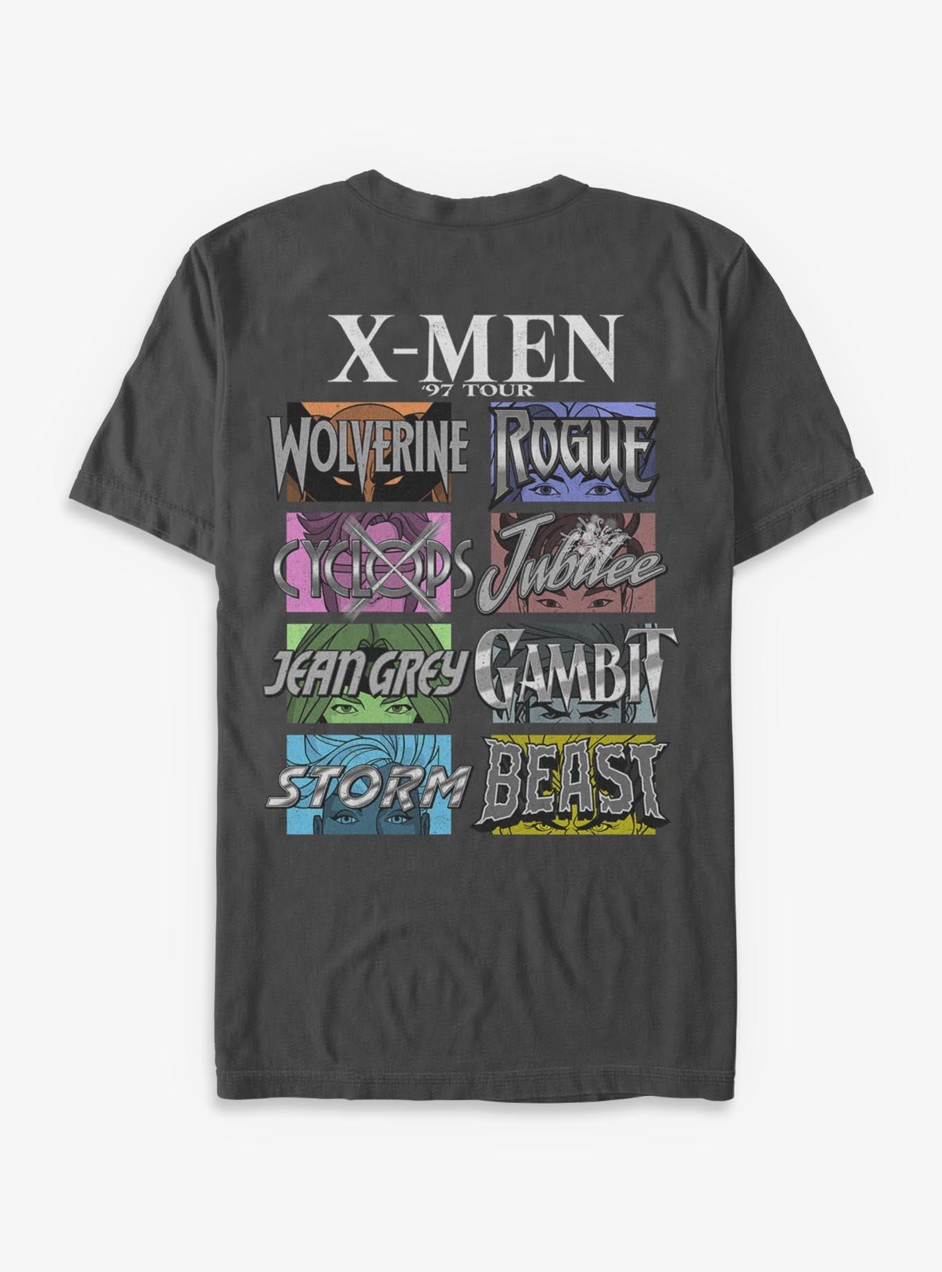 Marvel X-Men '97 Group Tour T-Shirt BoxLunch Exclusive, CHARCOAL, alternate