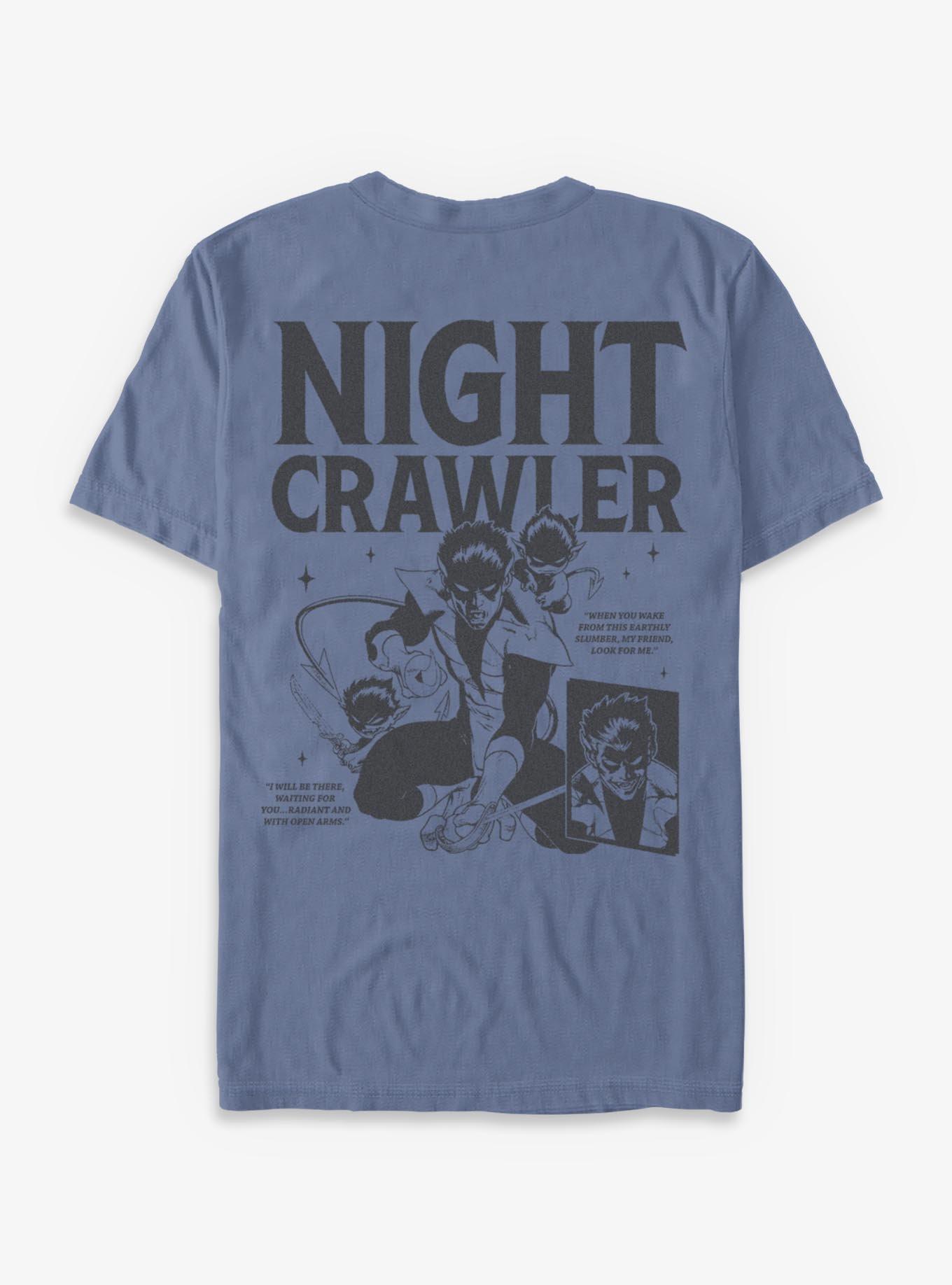 Marvel X-Men '97 Nightcrawler Waiting Garment Dye T-Shirt BoxLunch Exclusive, BLUEJEAN, alternate
