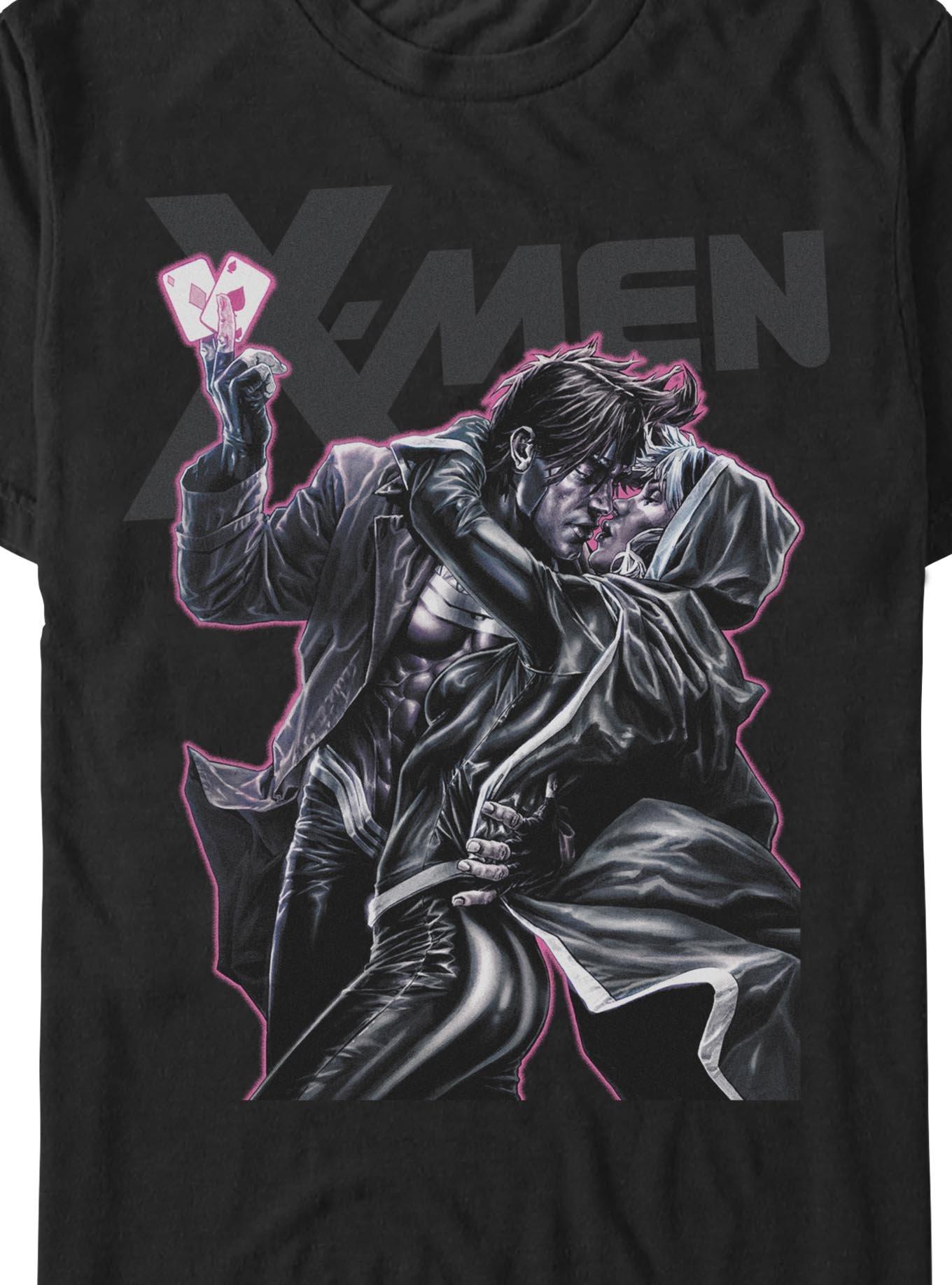 Marvel X-Men Rogue & Gambit Kiss T-Shirt Hot Topic Exclusive, , hi-res