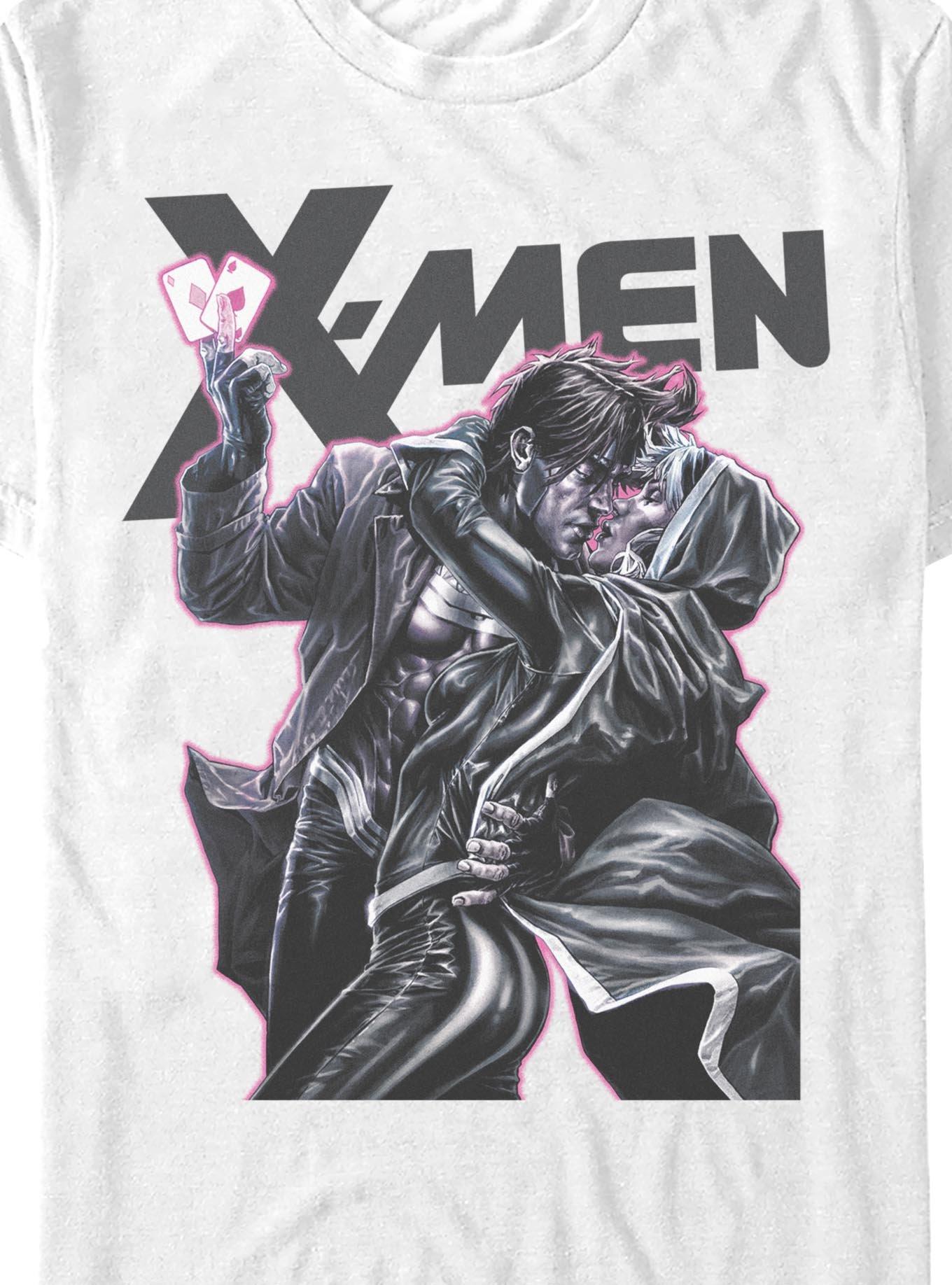Marvel X-Men Rogue & Gambit Kiss T-Shirt Hot Topic Exclusive, , hi-res