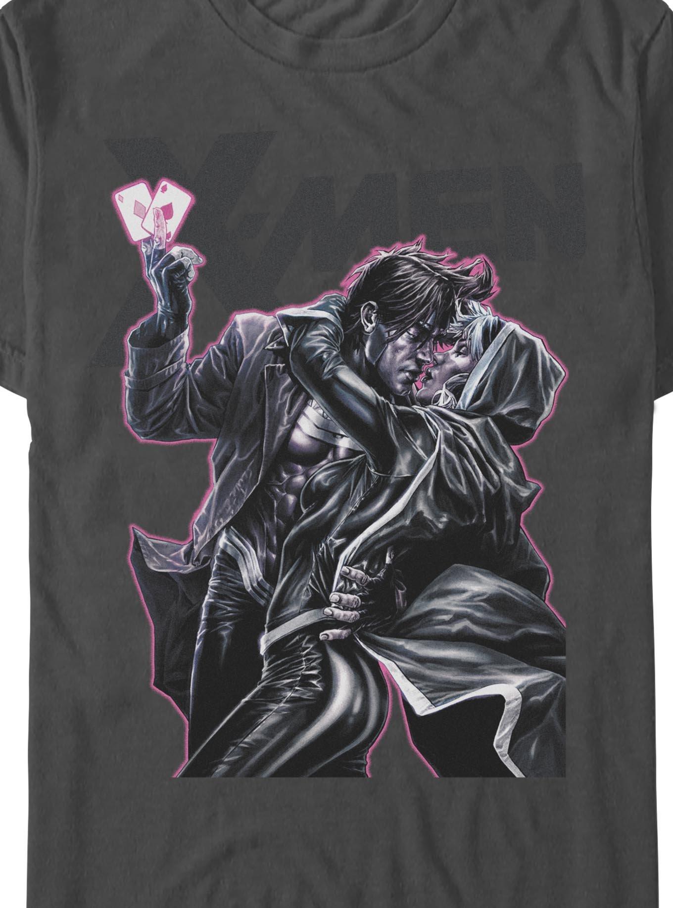 Marvel X-Men Rogue & Gambit Kiss T-Shirt Hot Topic Exclusive, , hi-res