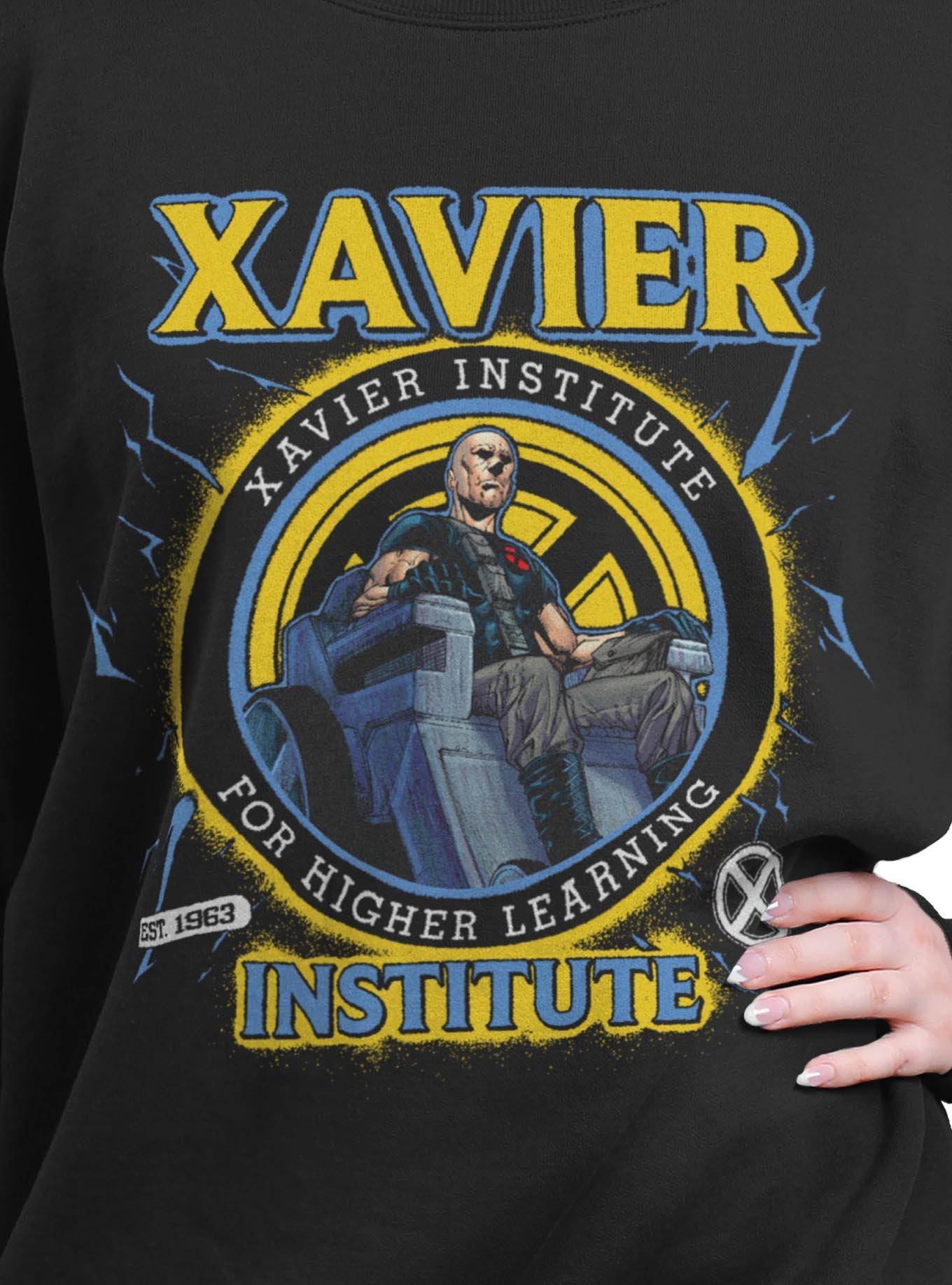 Marvel X-Men Xavier Institute Girls Oversized Sweatshirt Hot Topic Exclusive, , hi-res