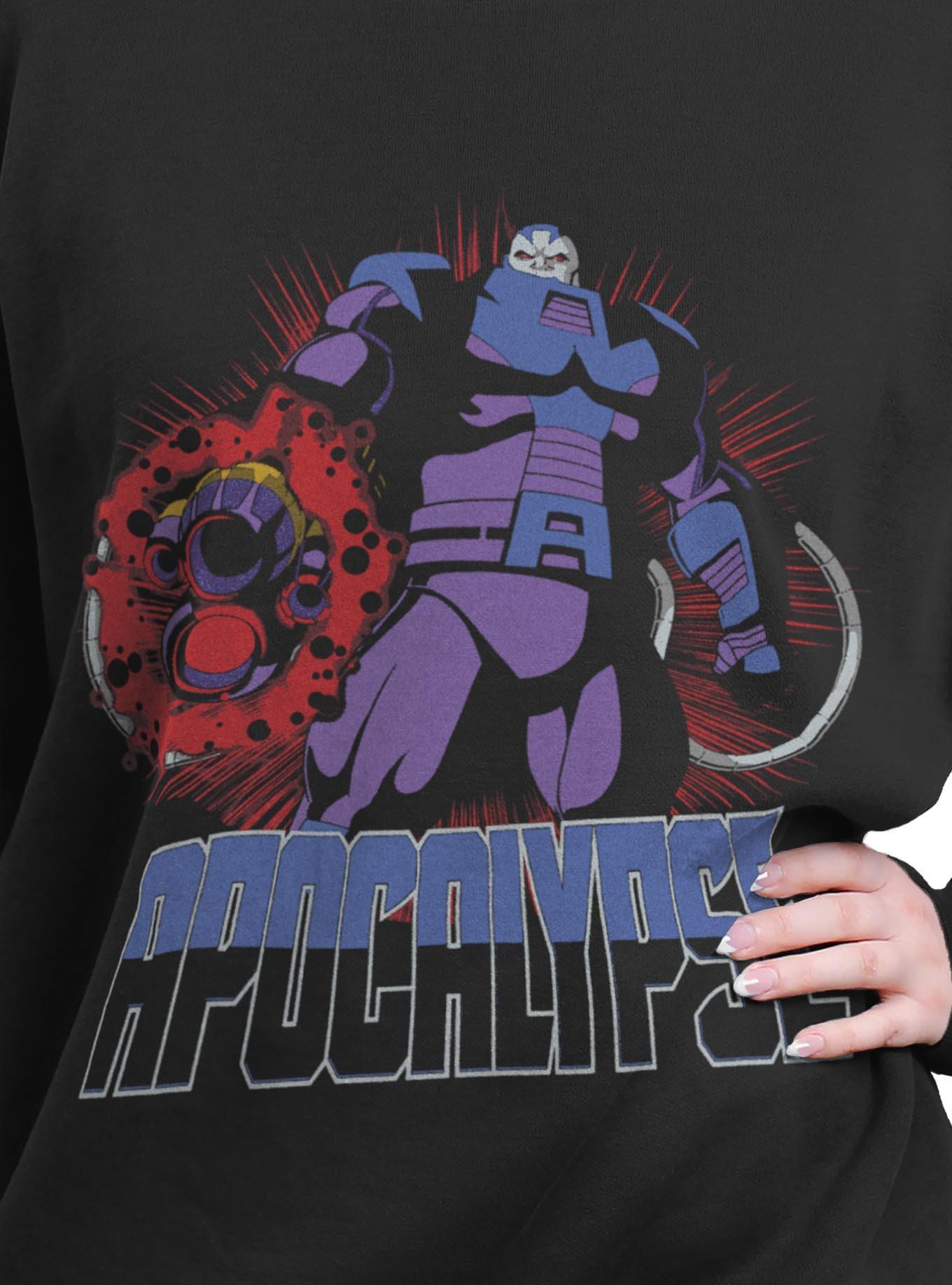 Marvel X-Men '97 Apocalypse Girls Oversized Sweatshirt Hot Topic Exclusive, , hi-res