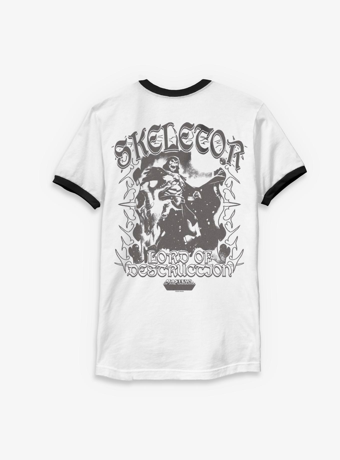 Masters Of The Universe Skeletor Lord Of Destruction Ringer T-Shirt, WHTBLK, alternate