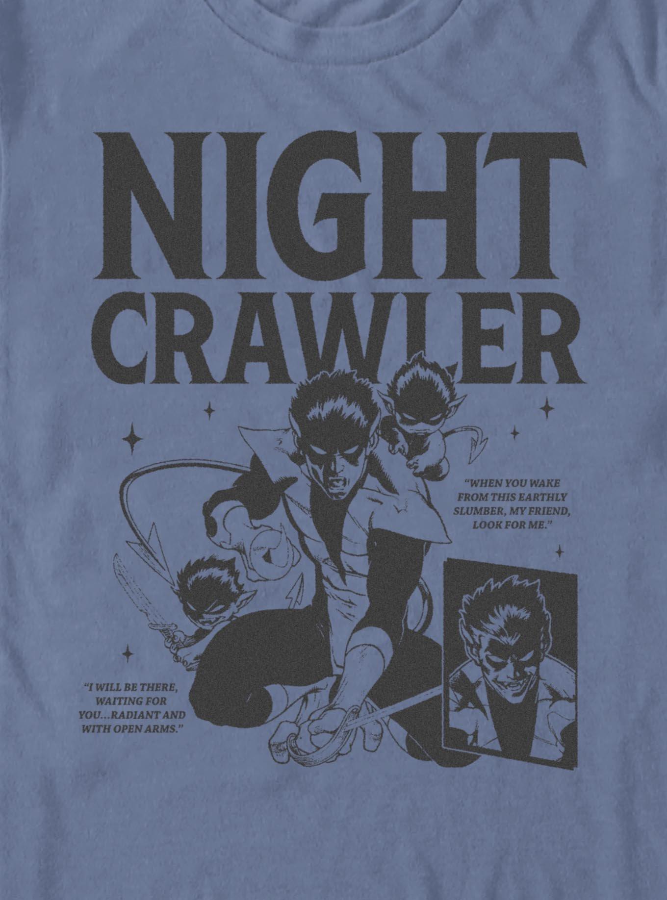 Marvel X-Men Nightcrawler Garment Dye T-Shirt Hot Topic Exclusive, , hi-res
