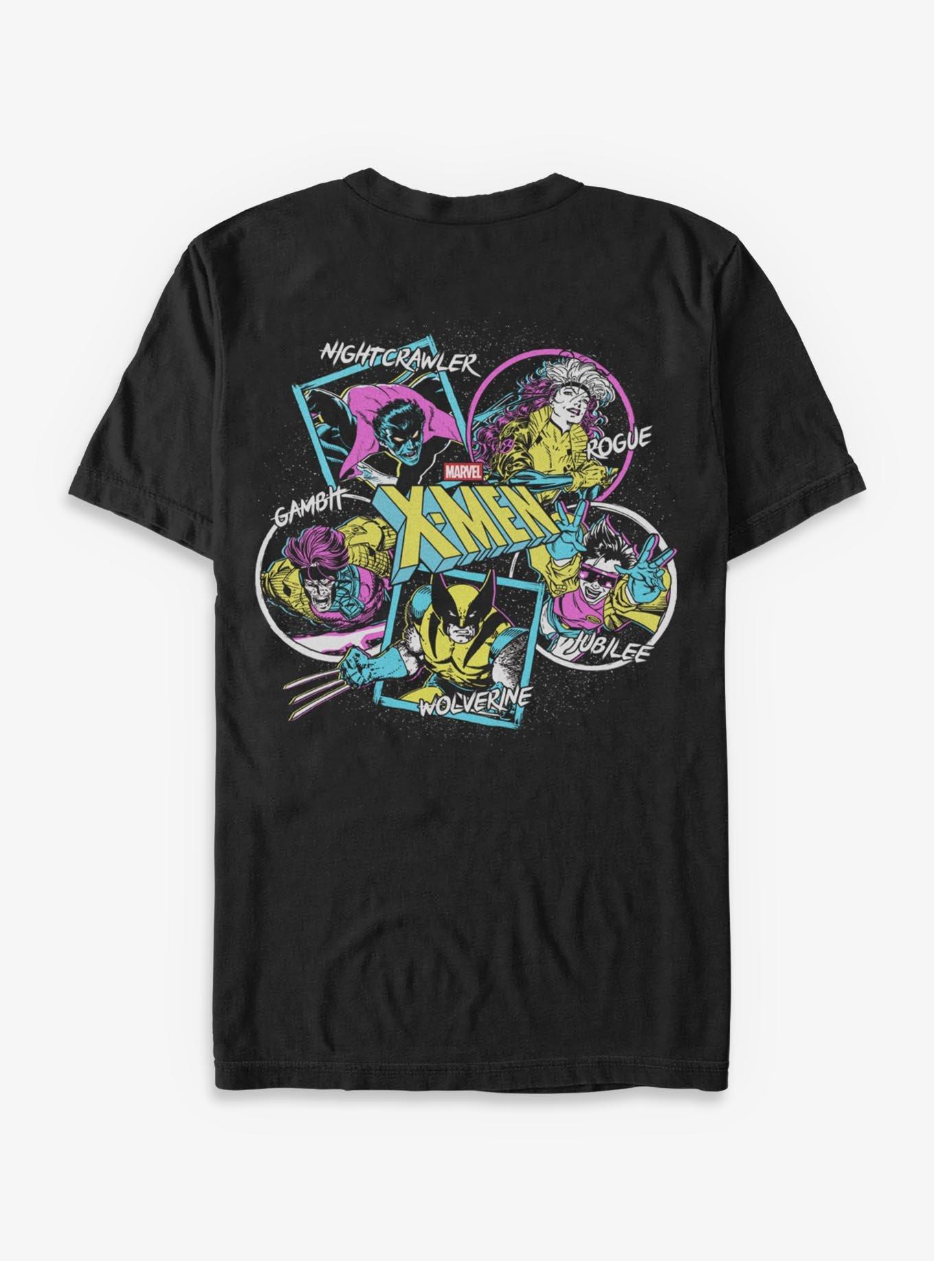 Marvel X-Men Group Pose T-Shirt Hot Topic Exclusive, BLACK, alternate