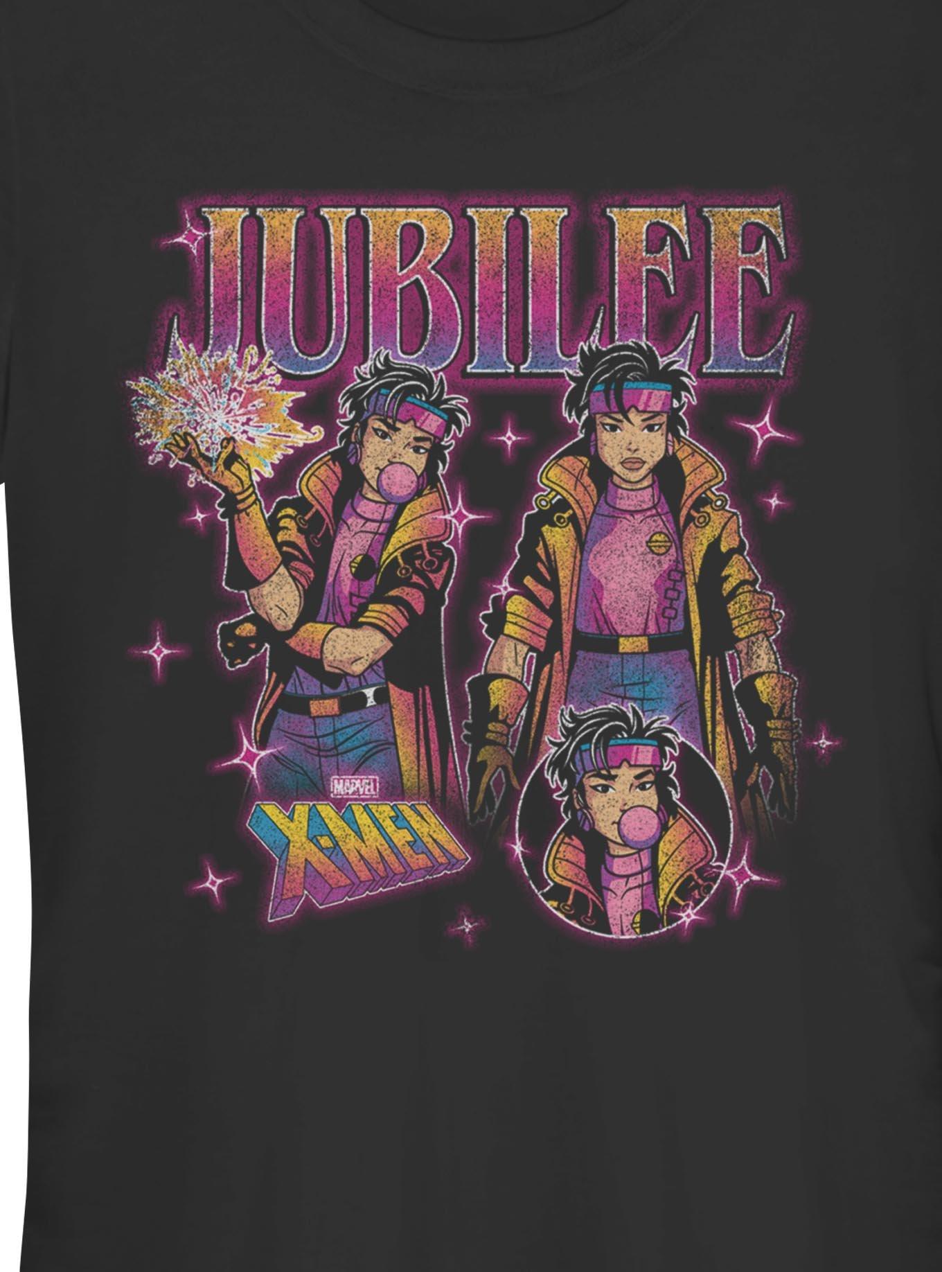 Marvel X-Men Jubilee Girls T-Shirt Hot Topic Exclusive, BLACK, alternate