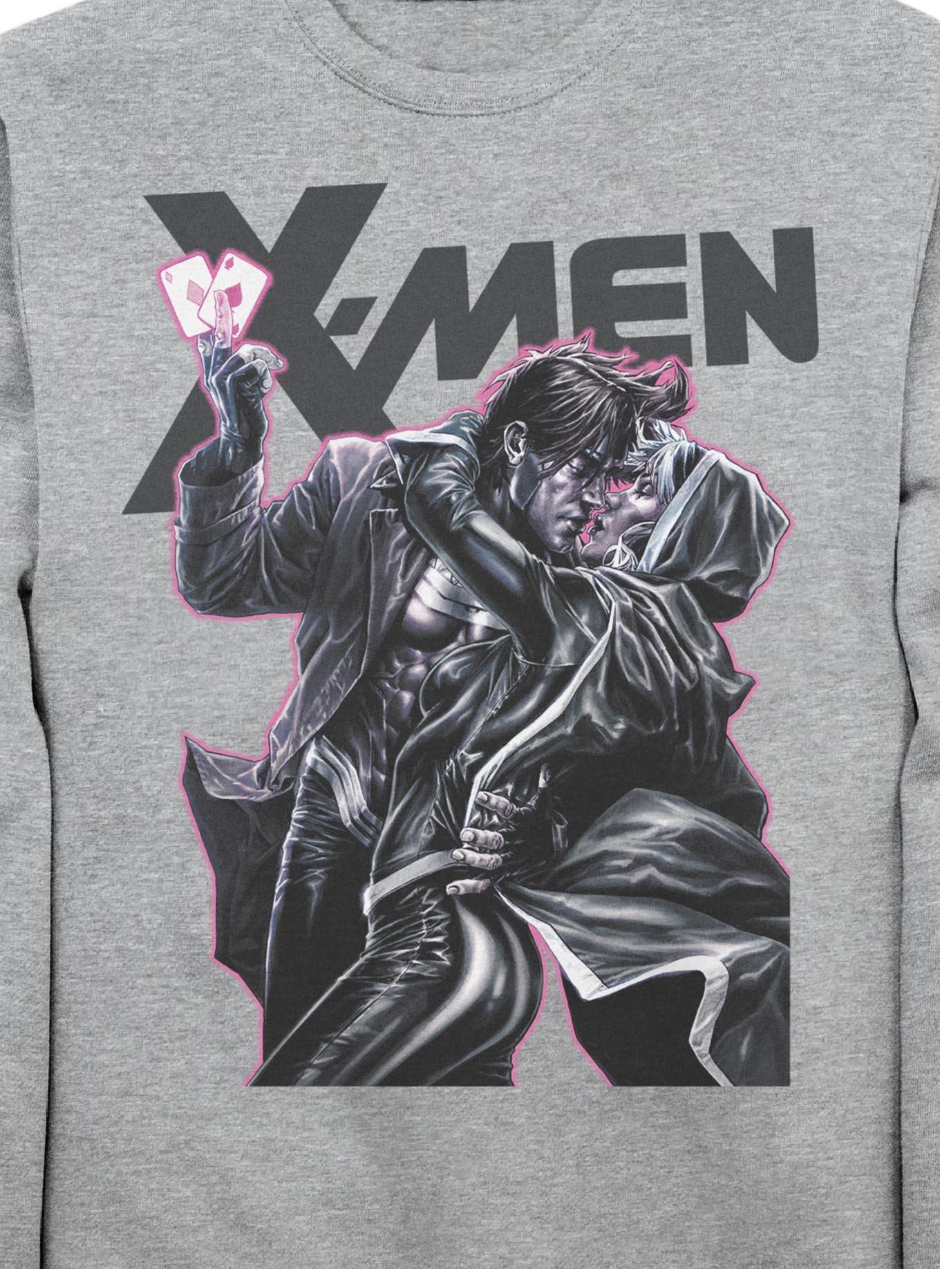 Marvel X-Men Rogue & Gambit Kiss Sweatshirt Hot Topic Exclusive, , hi-res