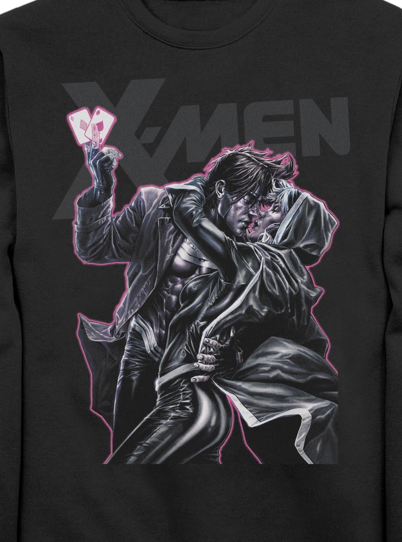 Marvel X-Men Rogue & Gambit Kiss Sweatshirt Hot Topic Exclusive, , hi-res