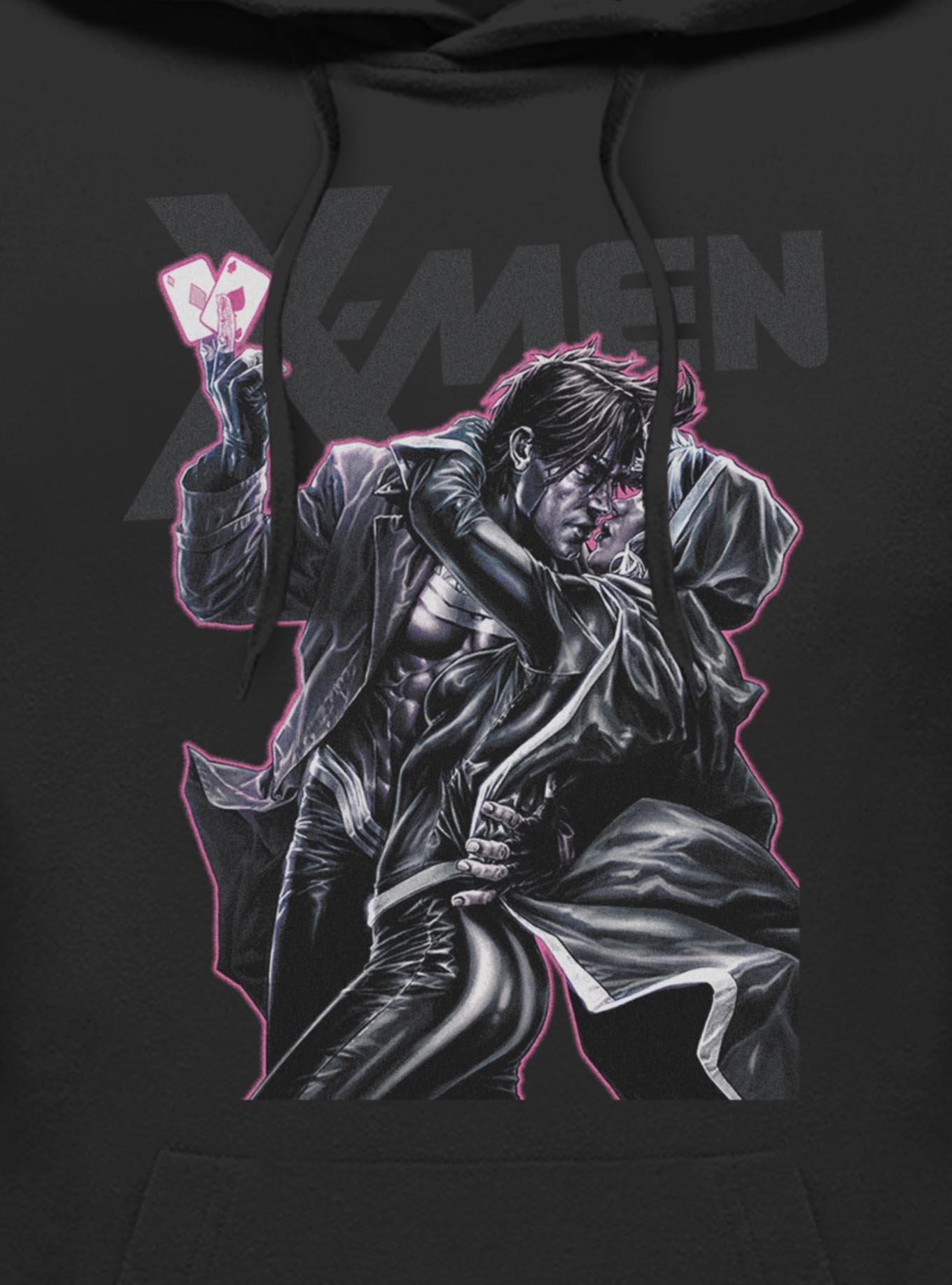 Marvel X-Men Rogue & Gambit Kiss Hoodie Hot Topic Exclusive, , hi-res
