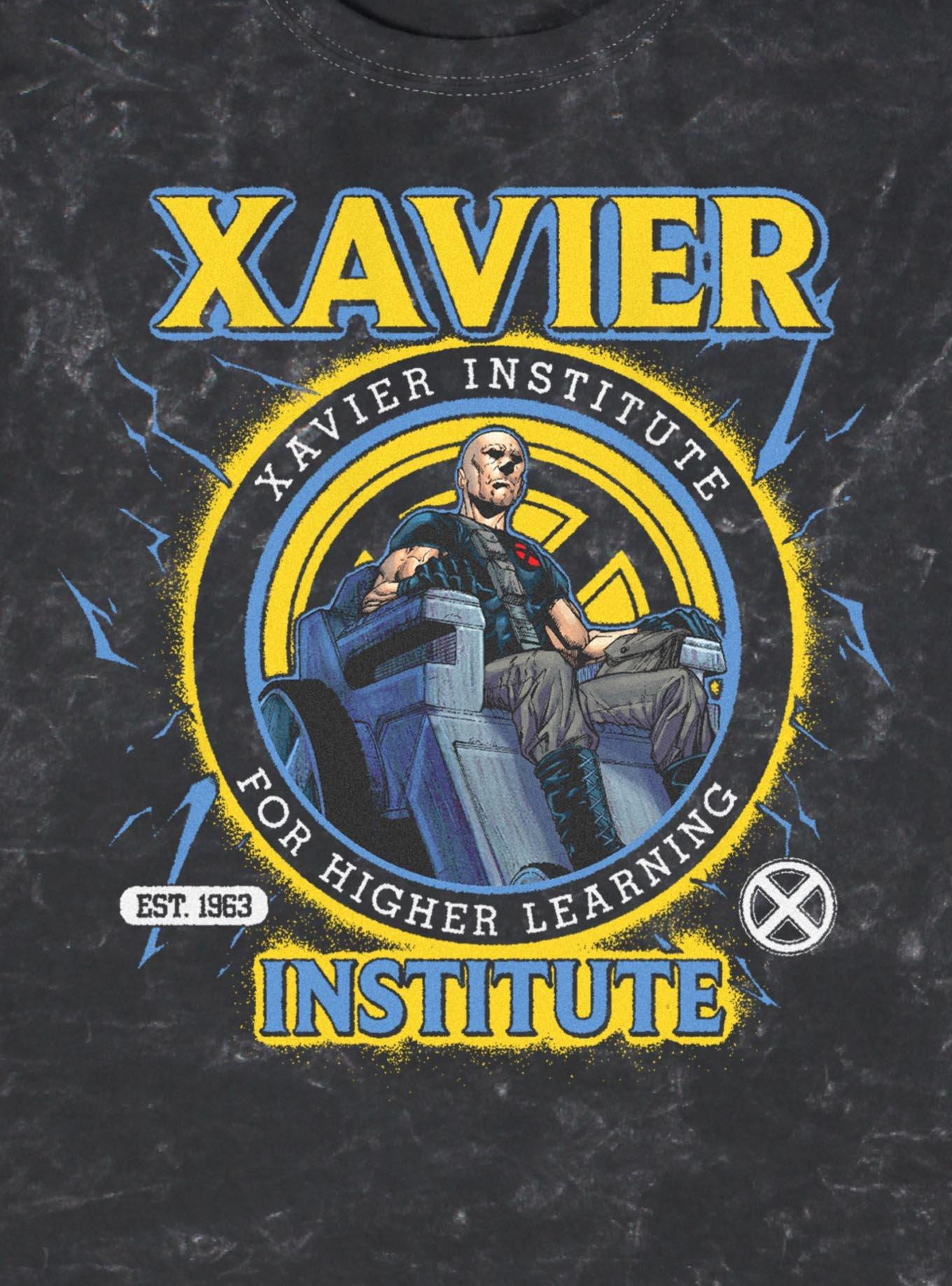 Marvel X-Men Xavier Institute Mineral Wash T-Shirt Hot Topic Exclusive, , hi-res