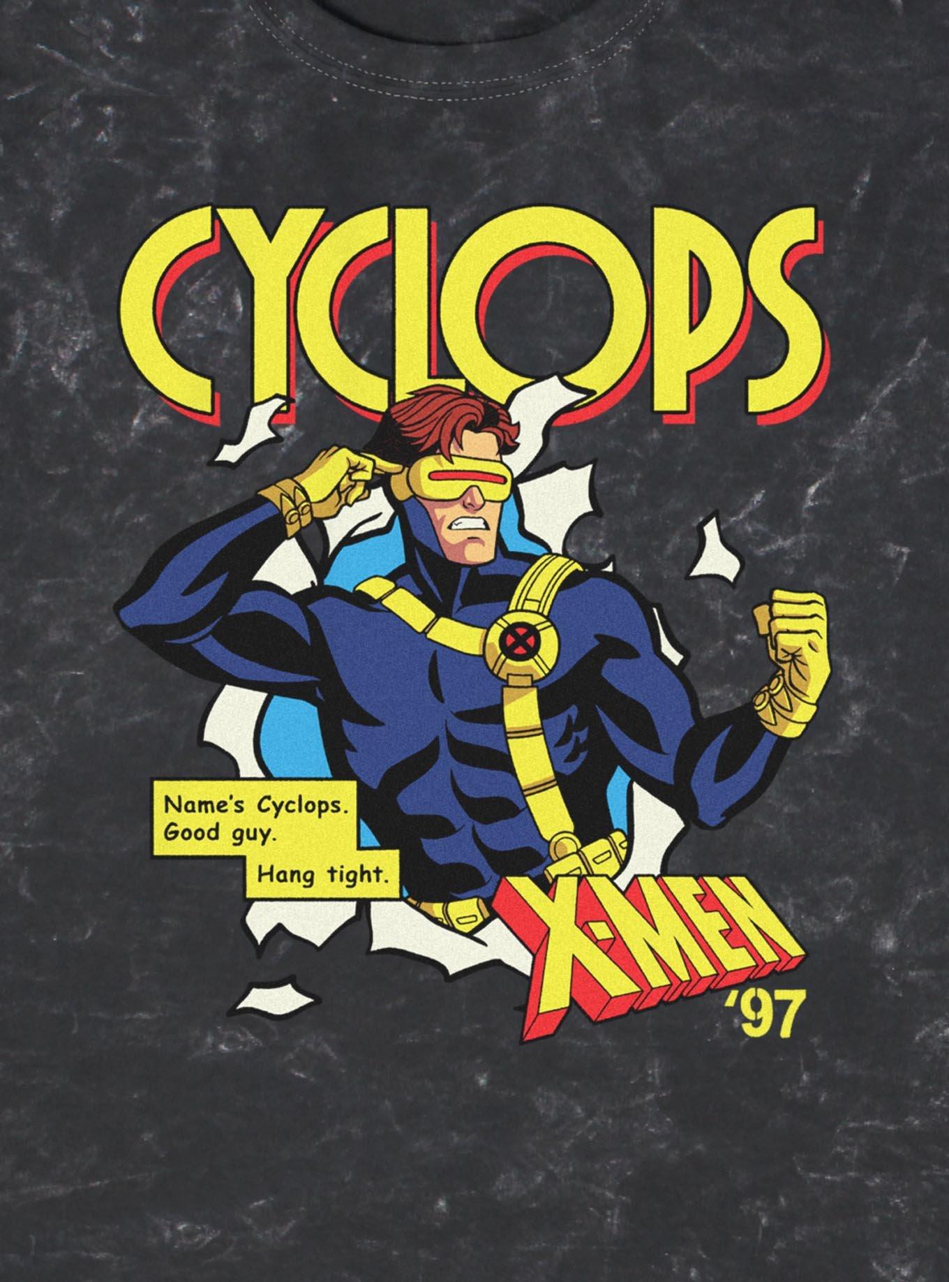 Marvel X-Men '97 Comic Cyclops Mineral Wash T-Shirt Hot Topic Exclusive, , hi-res