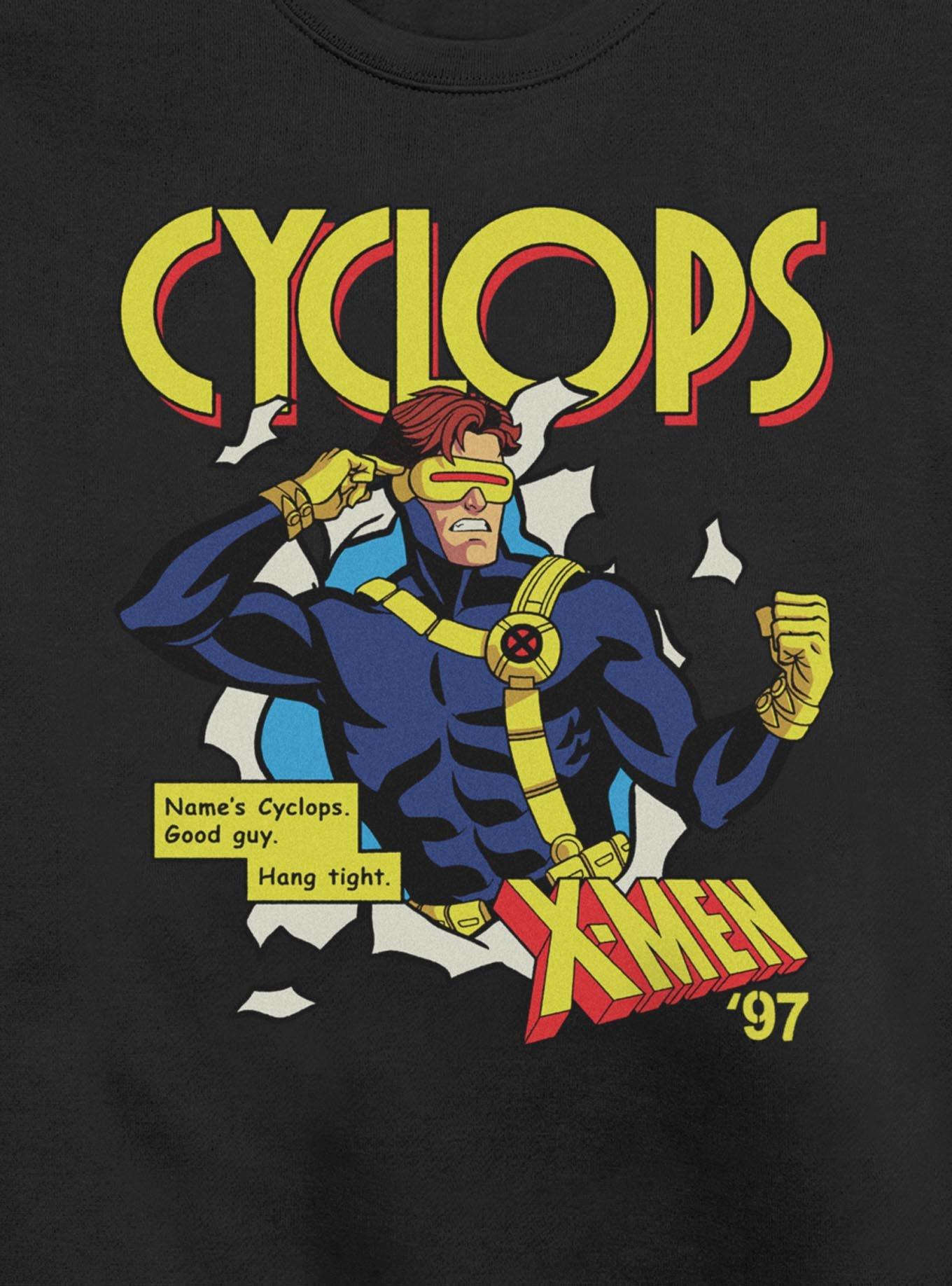 Marvel X-Men '97 Comic Cyclops Sweatshirt Hot Topic Exclusive, , hi-res