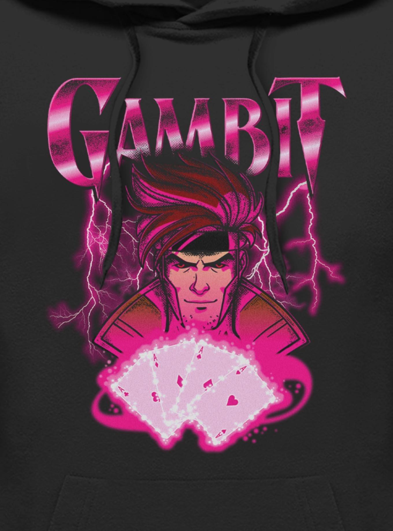 Marvel X-Men '97 Gambit Cards Hoodie Hot Topic Exclusive, , hi-res