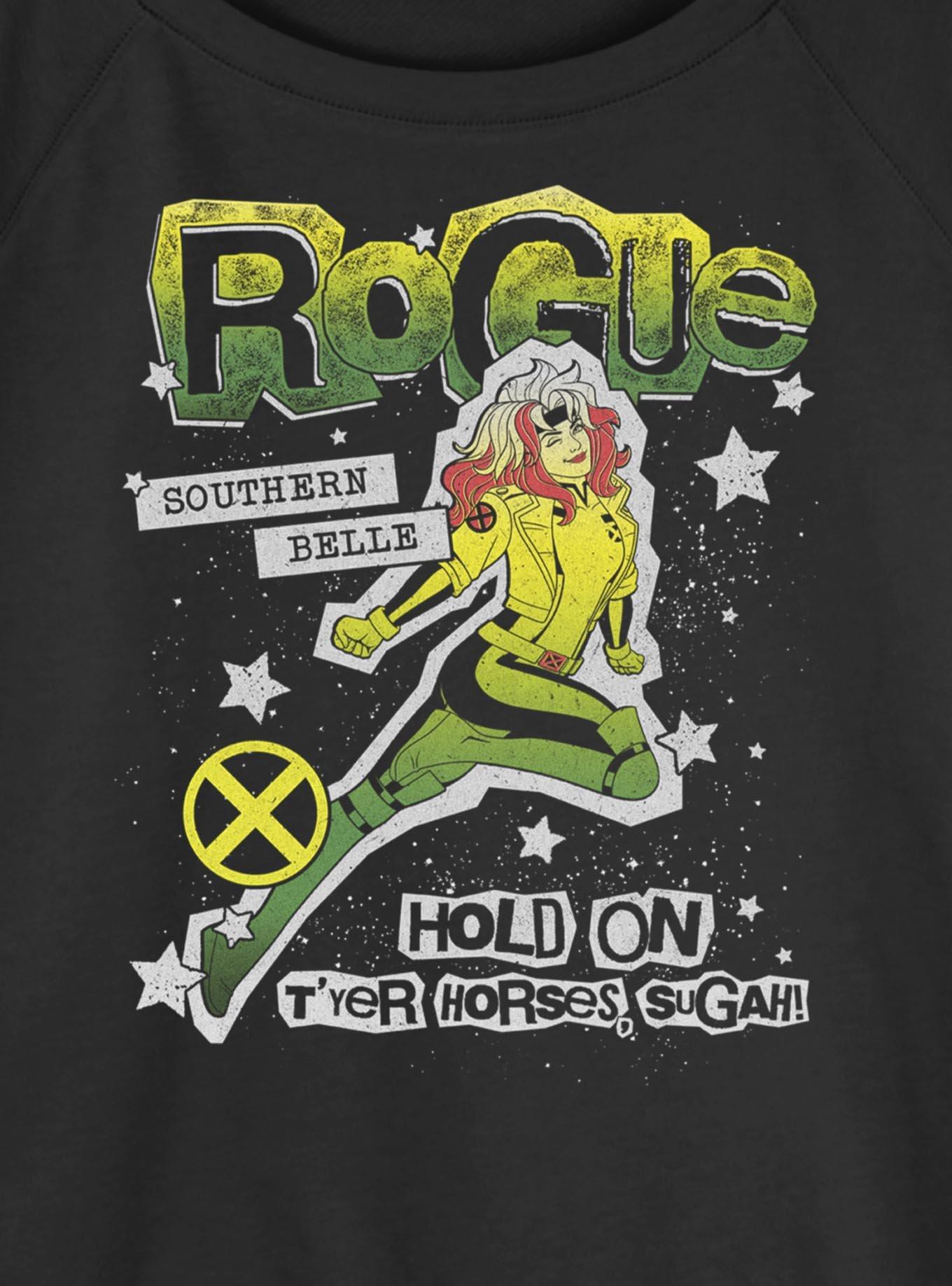 Marvel X-Men '97 Rogue Sugah Girls Slouchy Sweatshirt Hot Topic Exclusive, , hi-res