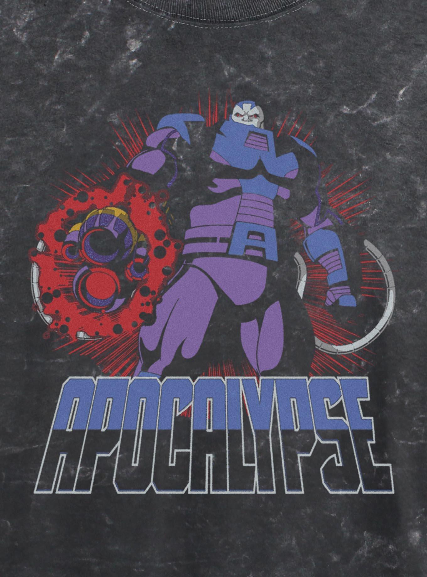 Marvel X-Men '97 Apocalypse Girls Mineral Wash Crop T-Shirt Hot Topic Exclusive, , hi-res