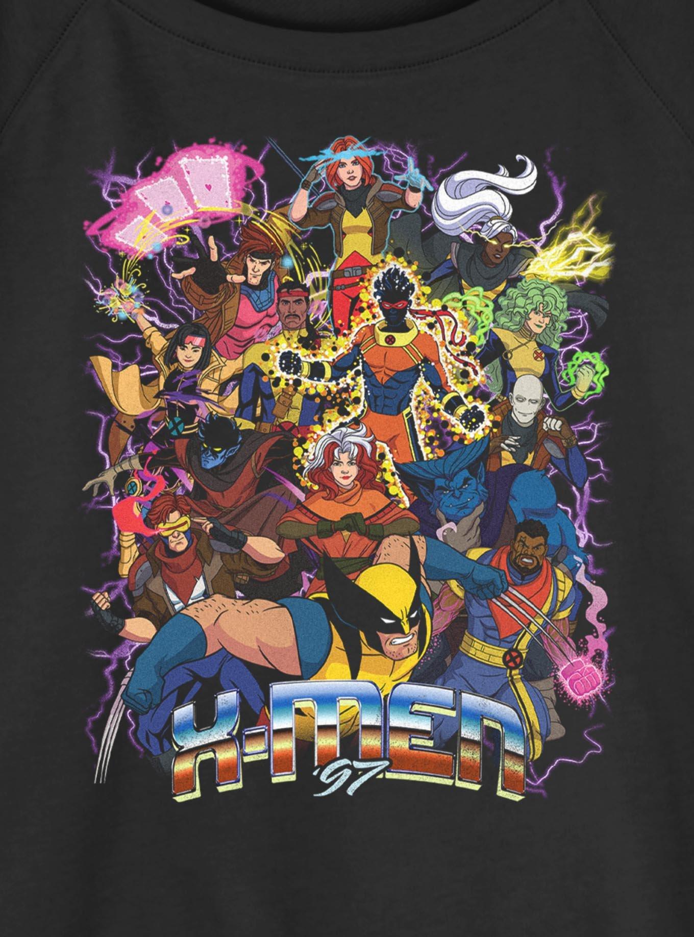 Marvel X-Men '97 Epic Team Girls Slouchy Sweatshirt Hot Topic Exclusive, , hi-res