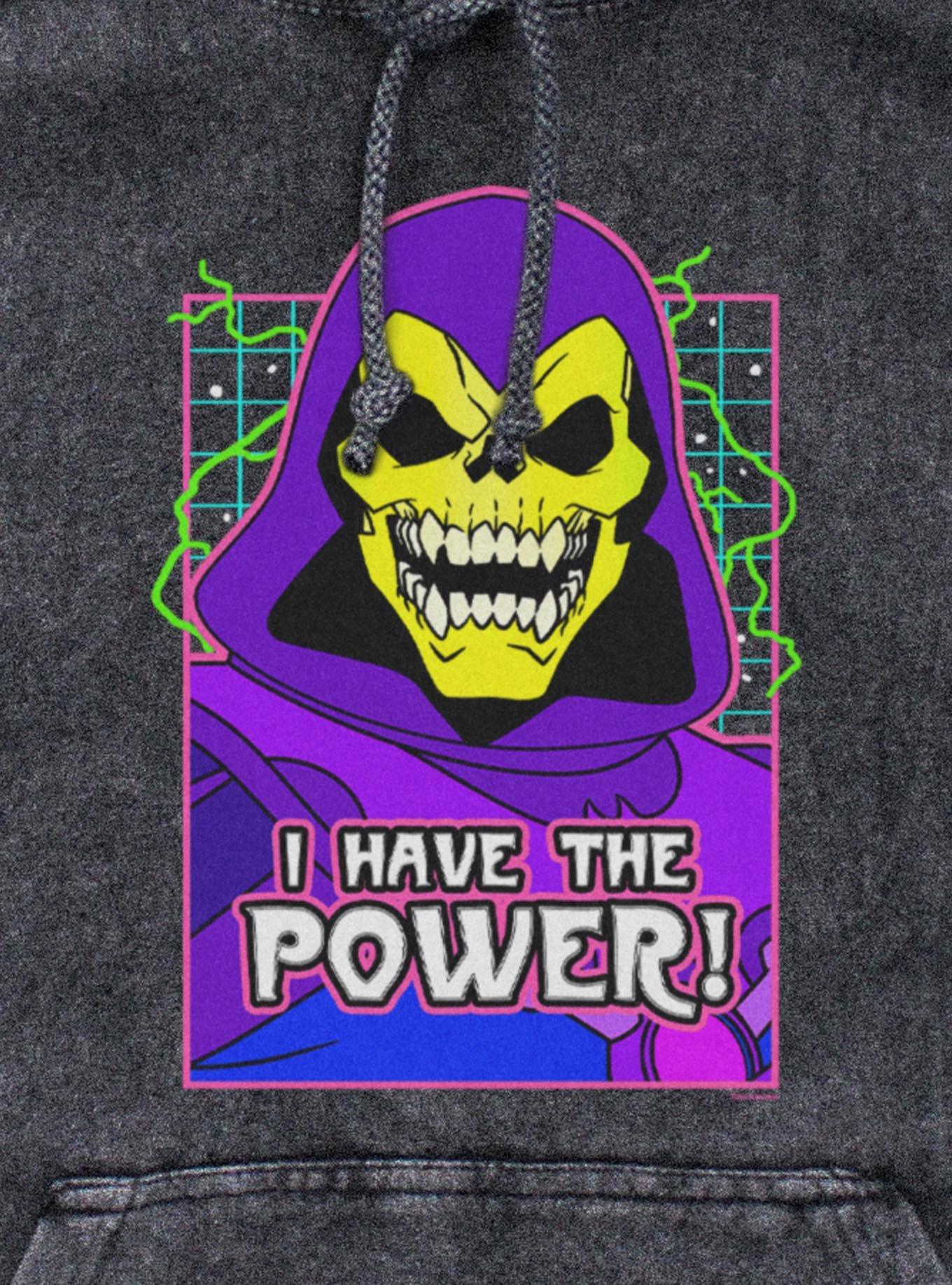 Masters Of The Universe Skeletor Grid Mineral Wash Hoodie, , hi-res