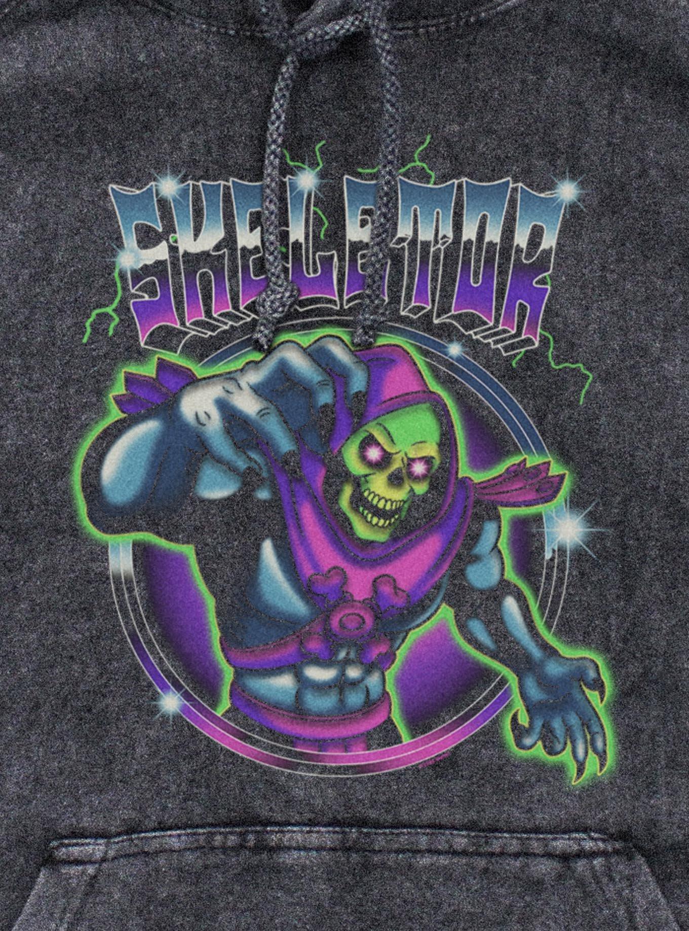 Masters Of The Universe Skeletor Lightning Mineral Wash Hoodie, , hi-res