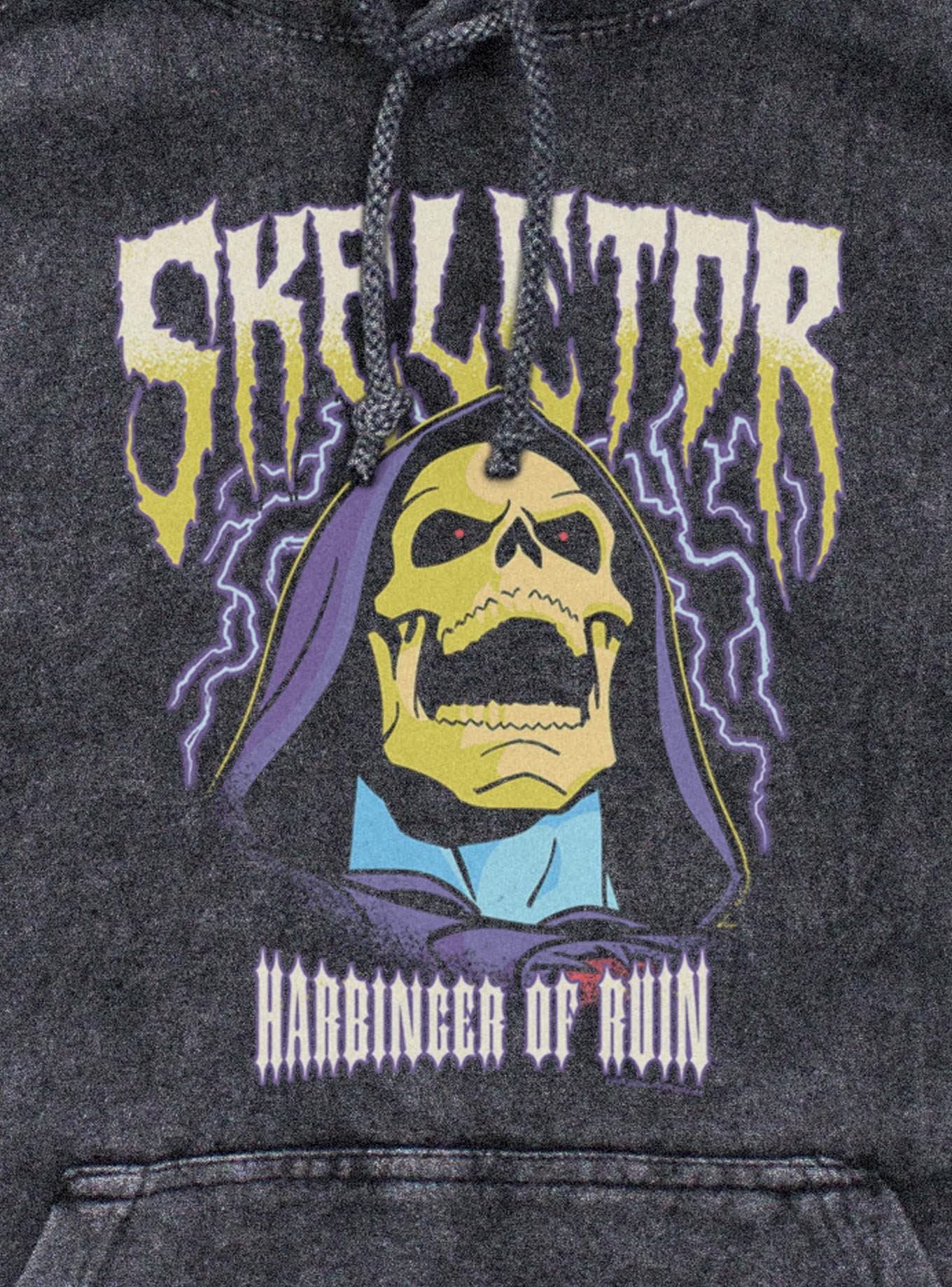 Masters Of The Universe Skeletor Lightning Mineral Wash Hoodie, , hi-res