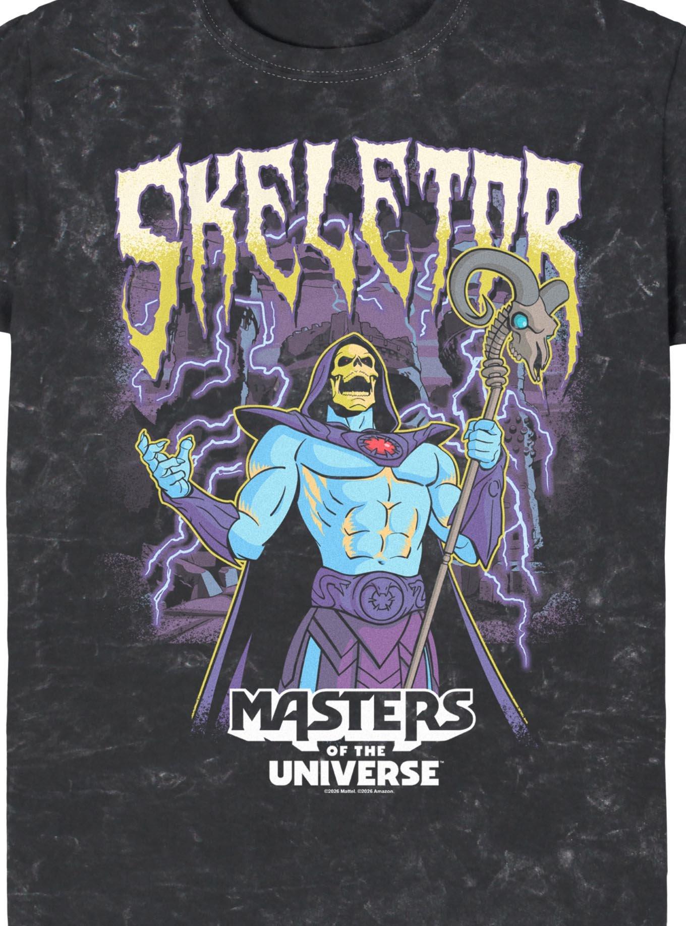 Masters Of The Universe Skeletor Power Lightning Mineral Wash T-Shirt, , hi-res