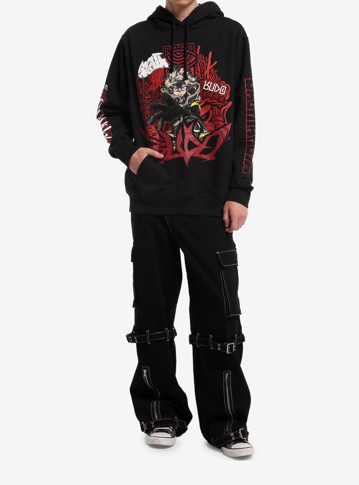Gachiakuta Rudo Survive Symbol Hoodie, BLACK, alternate - view 3