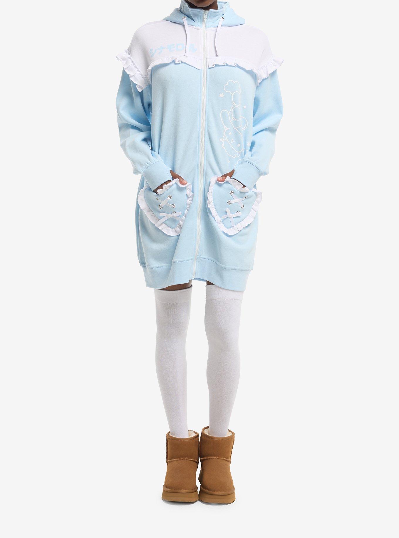 Cinnamoroll Ruffle Heart Hoodie Dress, MULTI, alternate - view 3
