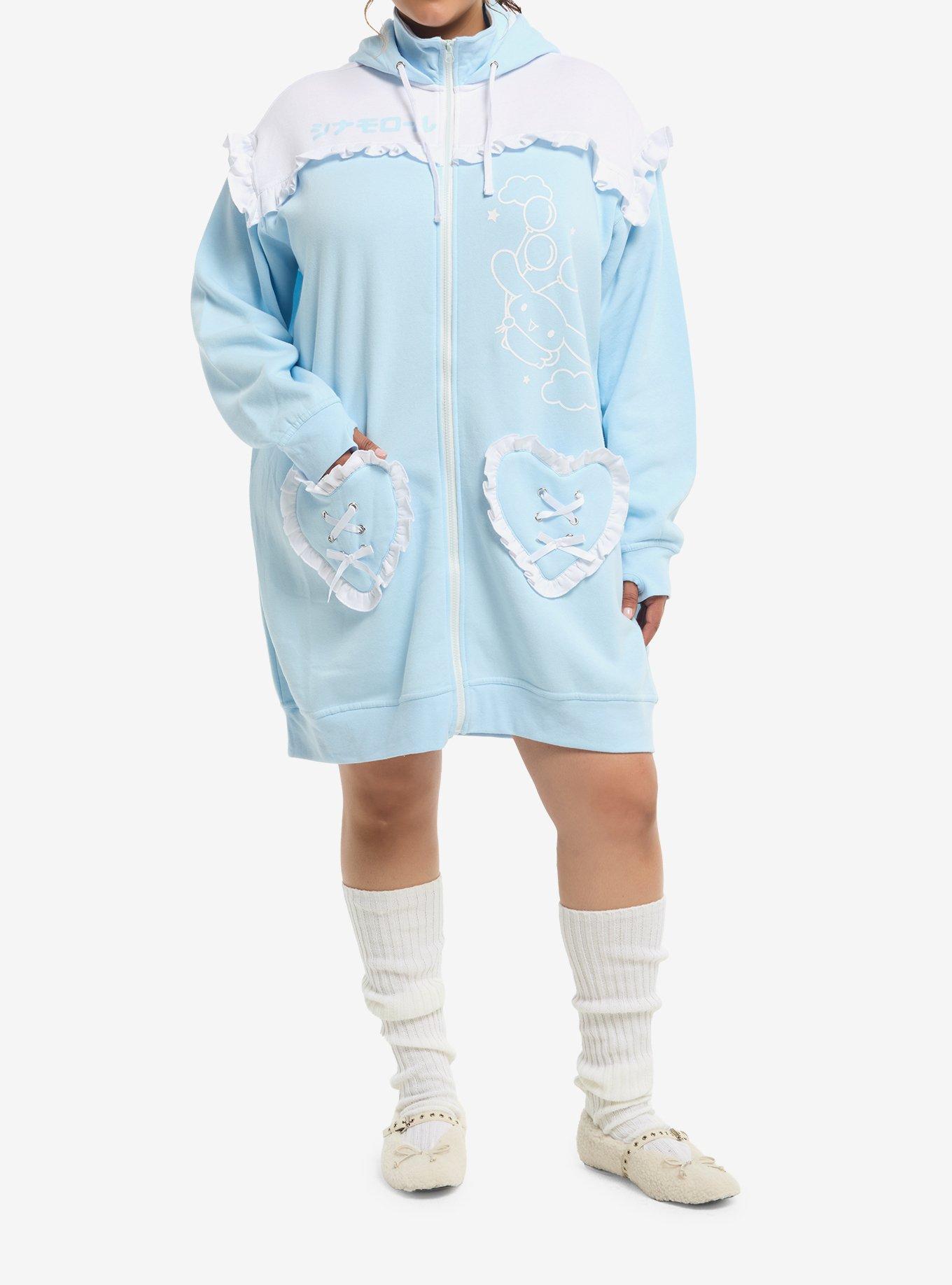 Cinnamoroll Ruffle Heart Hoodie Dress Plus Size, MULTI, alternate - view 3