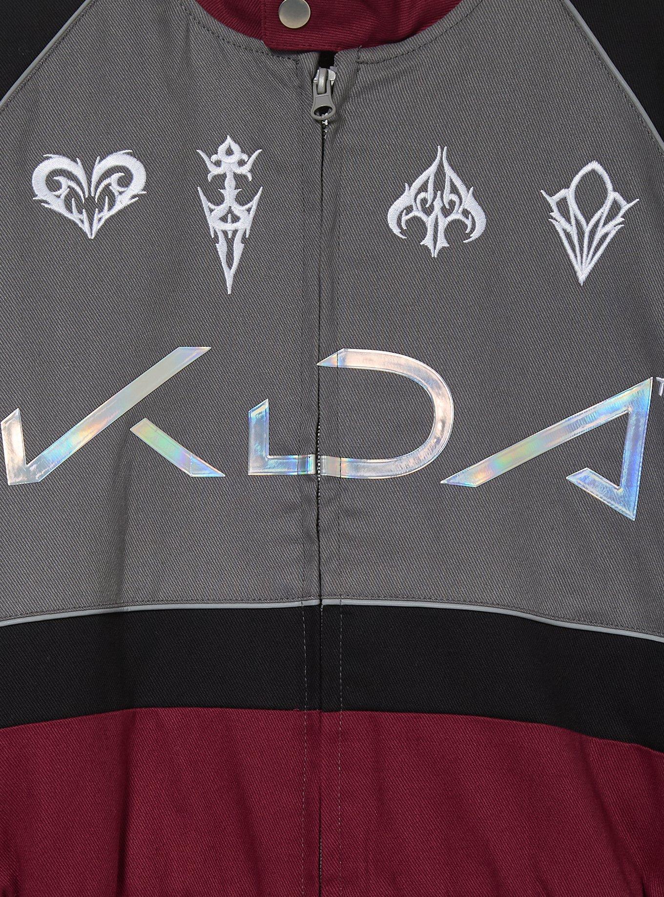 League of Legends K/DA Women's Cropped Racing Jacket - BoxLunch Exclusive, MULTI, alternate - view 3