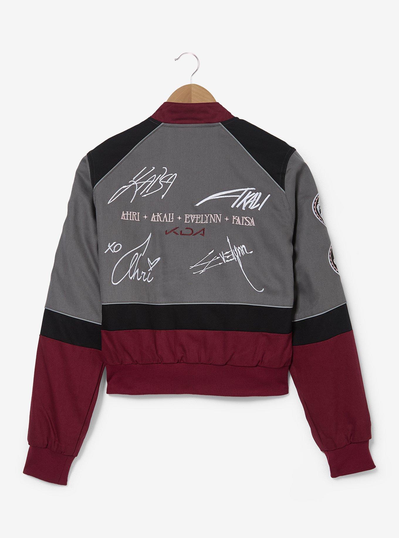 League of Legends K/DA Women's Plus Size Cropped Racing Jacket - BoxLunch Exclusive, MULTI, alternate - view 2
