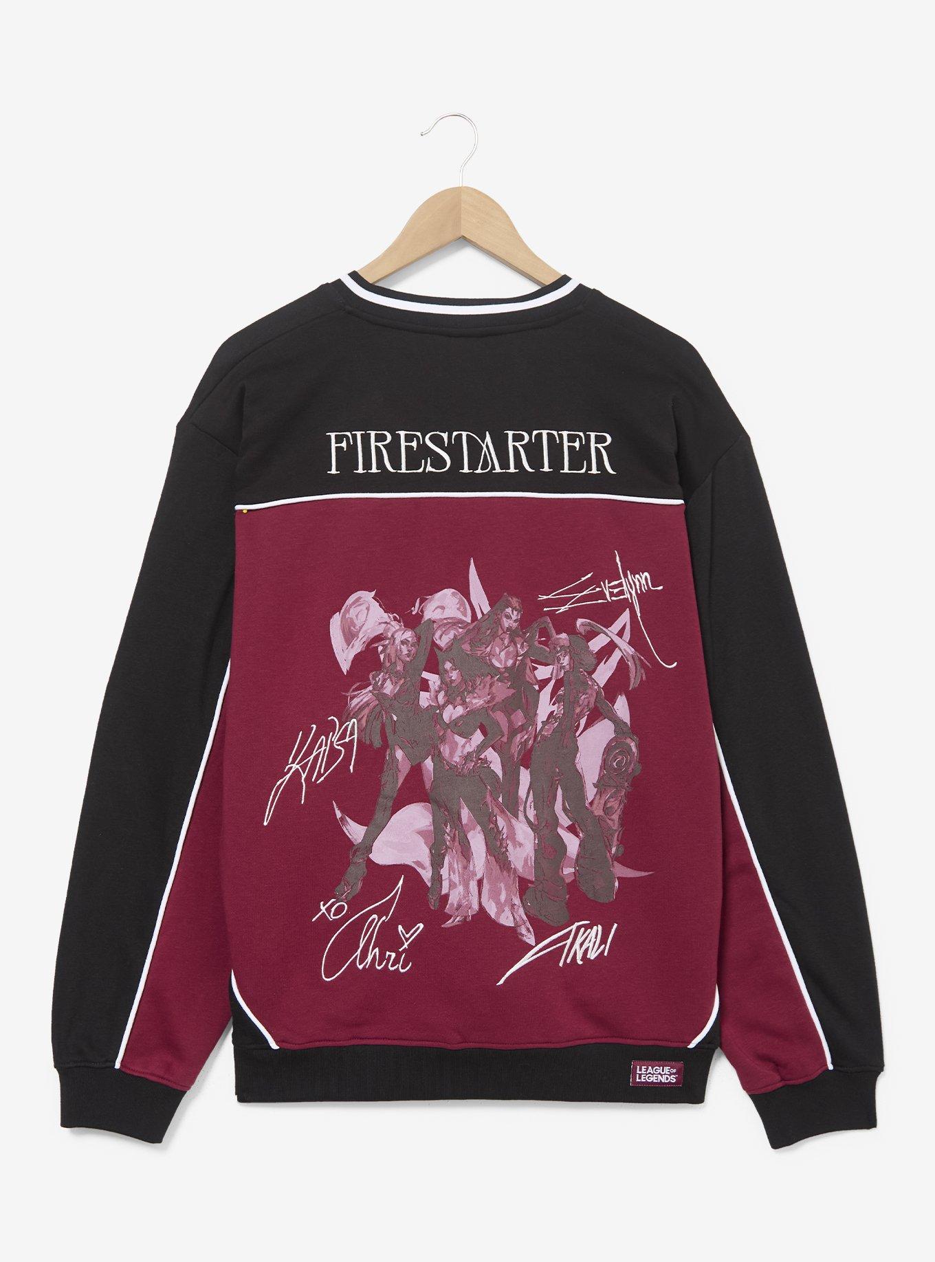 League of Legends K/DA Signature Group Crewneck Sweater - BoxLunch Exclusive, RED, alternate - view 2