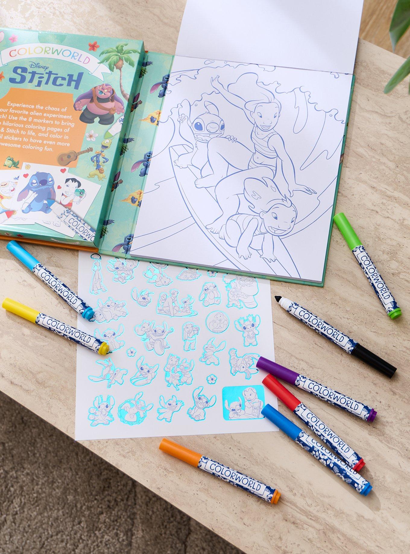 Disney Lilo & Stitch Colorworld Coloring Book and Marker Set, , alternate - view 3