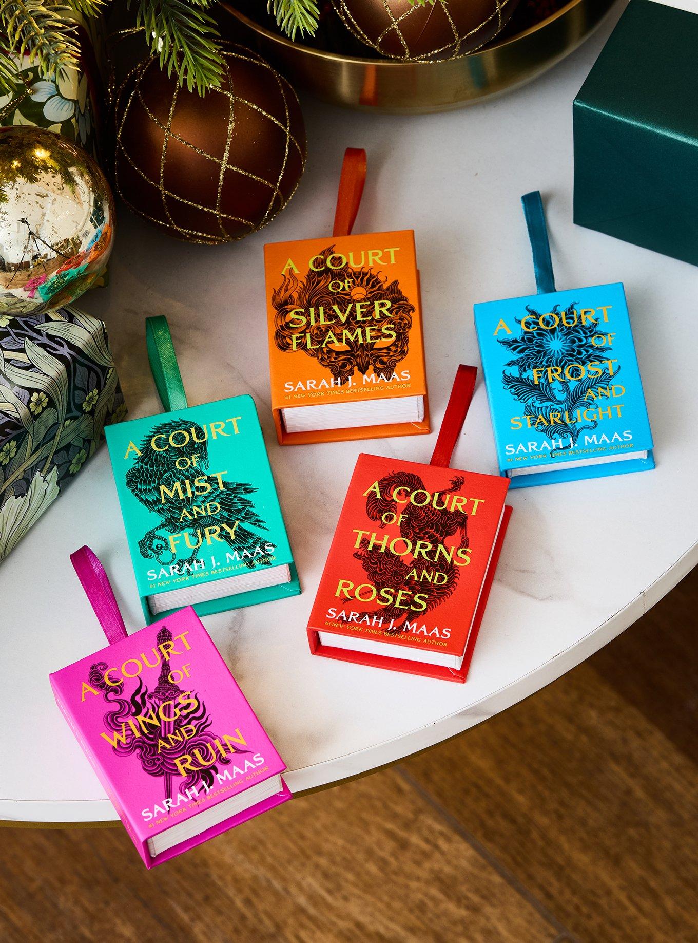 A Court of Thorns and Roses Book Ornament Set