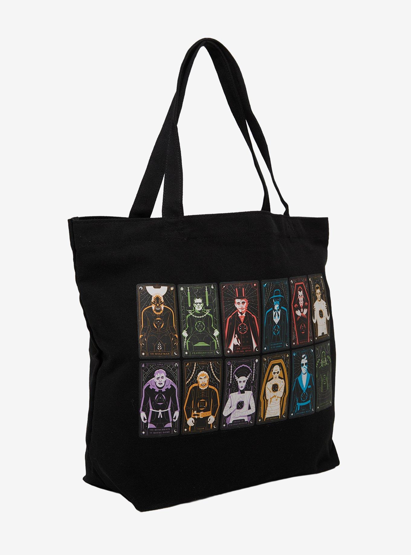 Universal Monsters Dark Zodiac Group Portrait Tote Bag - BoxLunch Exclusive, , hi-res