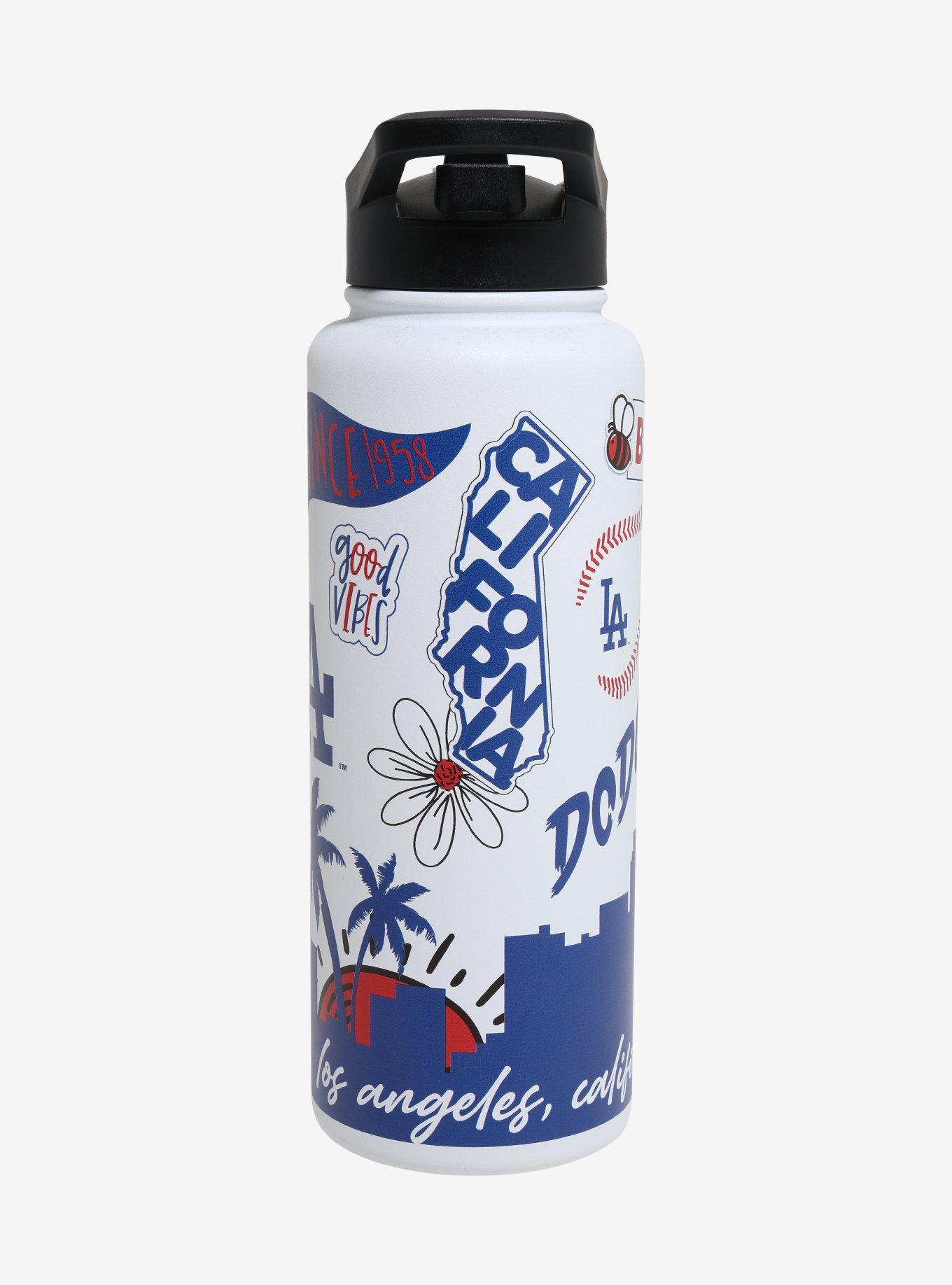 Los Angeles Dodgers Sticker Water Bottle