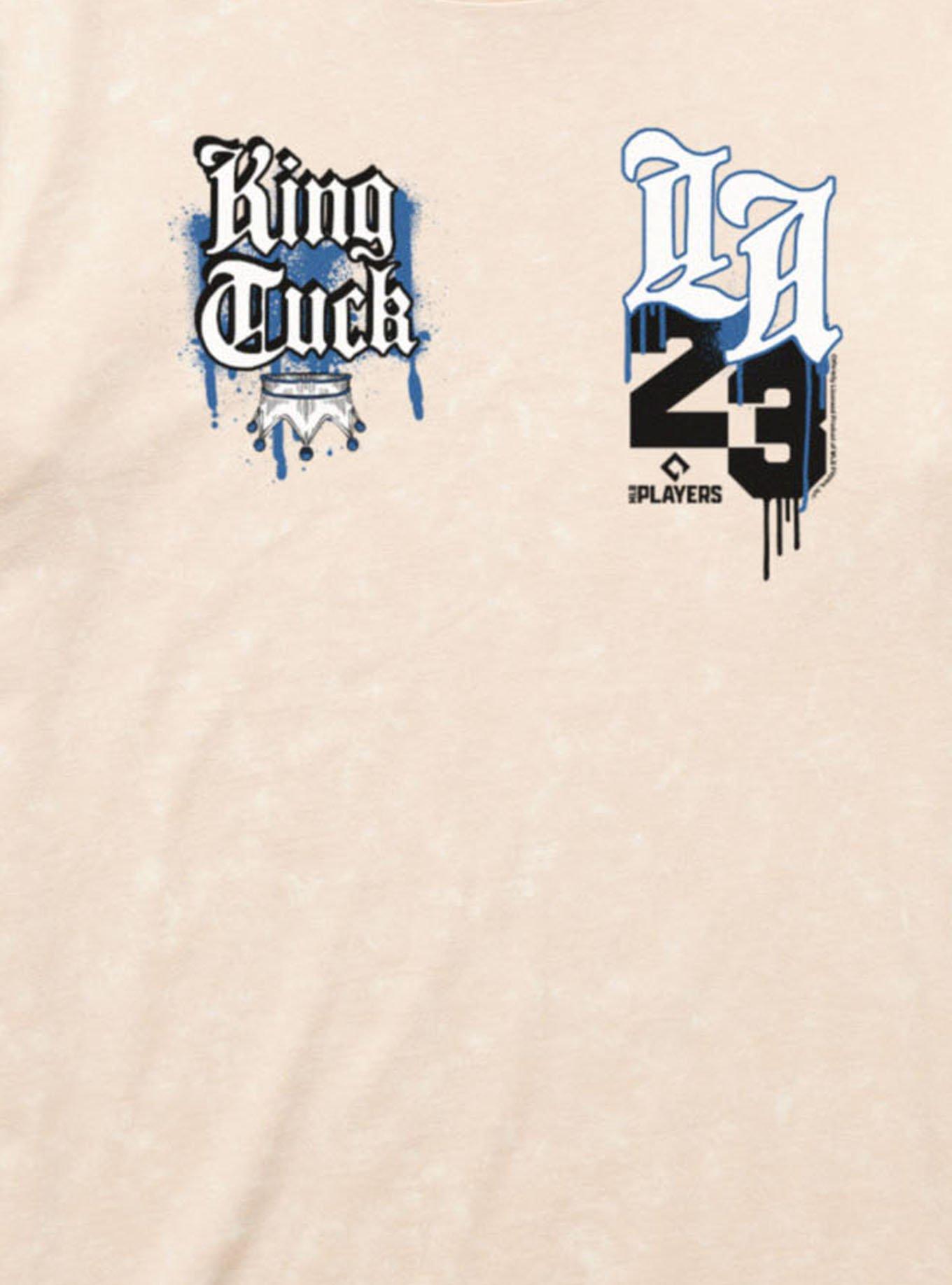 MLB Los Angeles Dodgers King Tuck Kyle Tucker Crown LA 23 Mineral Wash T-Shirt Box Lunch Exclusive