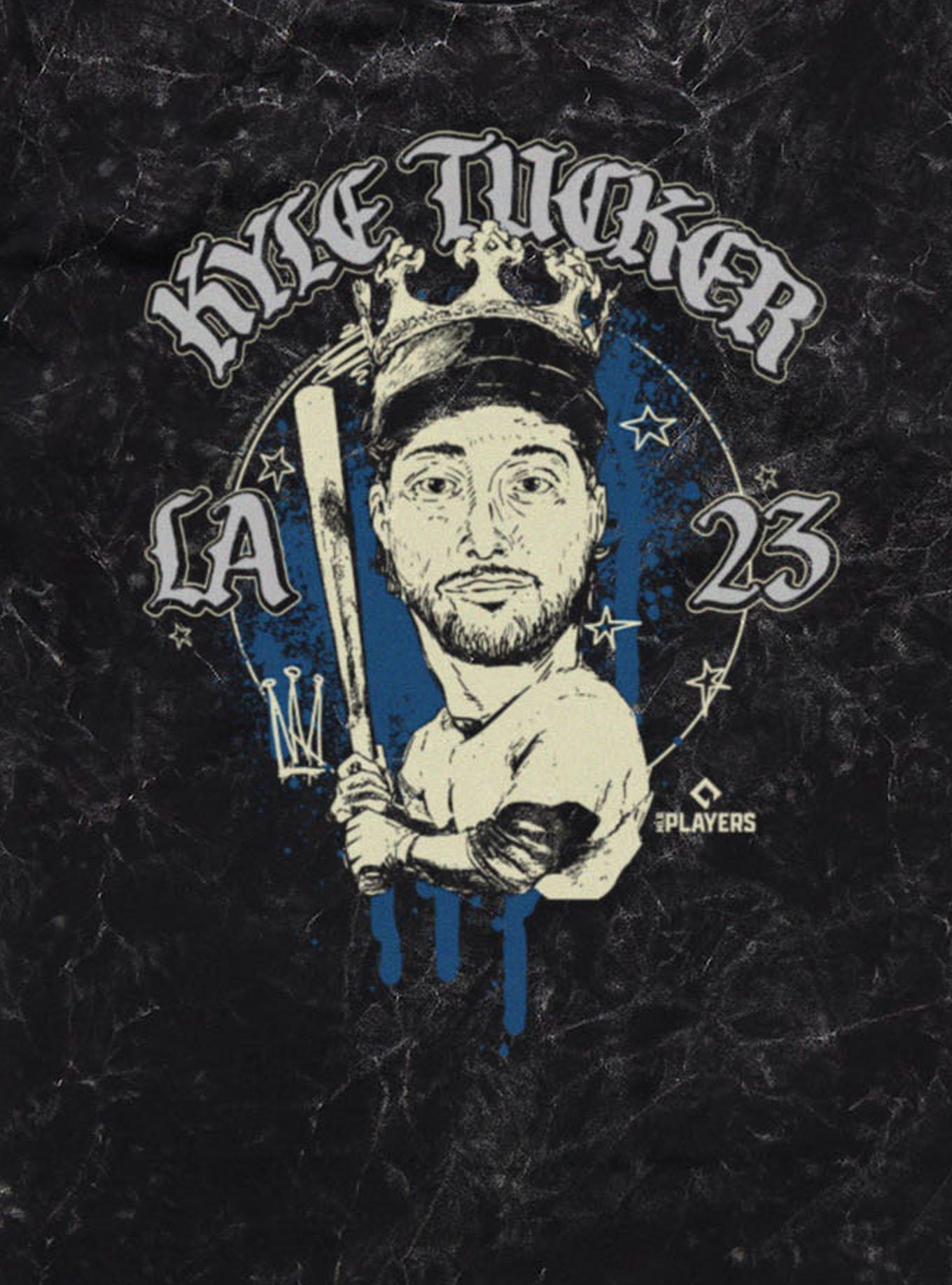 MLB Los Angeles Dodgers Kyle Tucker Caricature LA 23 Mineral Wash T-Shirt Box Lunch Exclusive, , hi-res