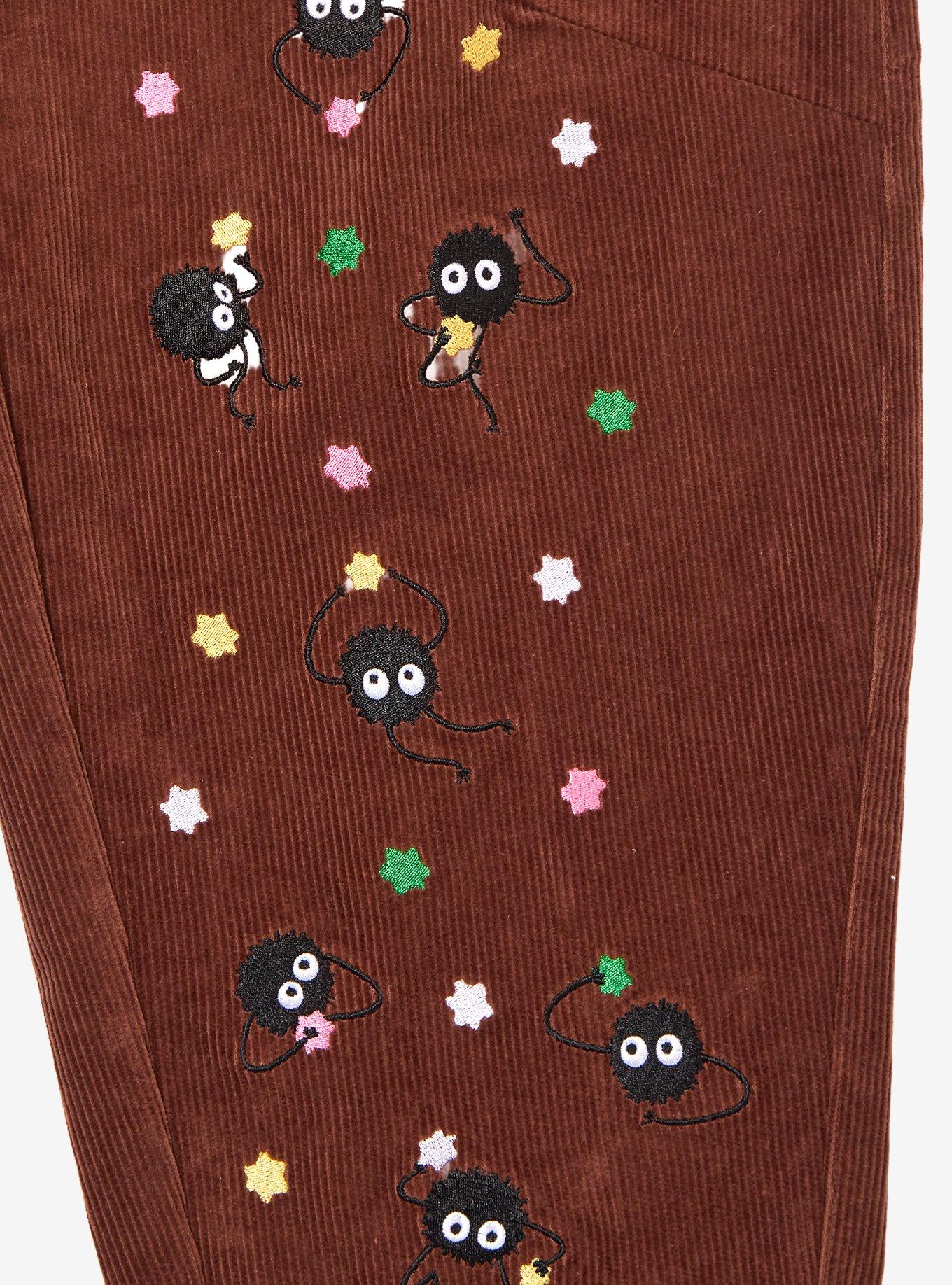 Studio Ghibli&reg; Spirited Away Soot Sprites Women's Corduroy Barrel Pants - BoxLunch Exclusive, BLACK, alternate - view 6