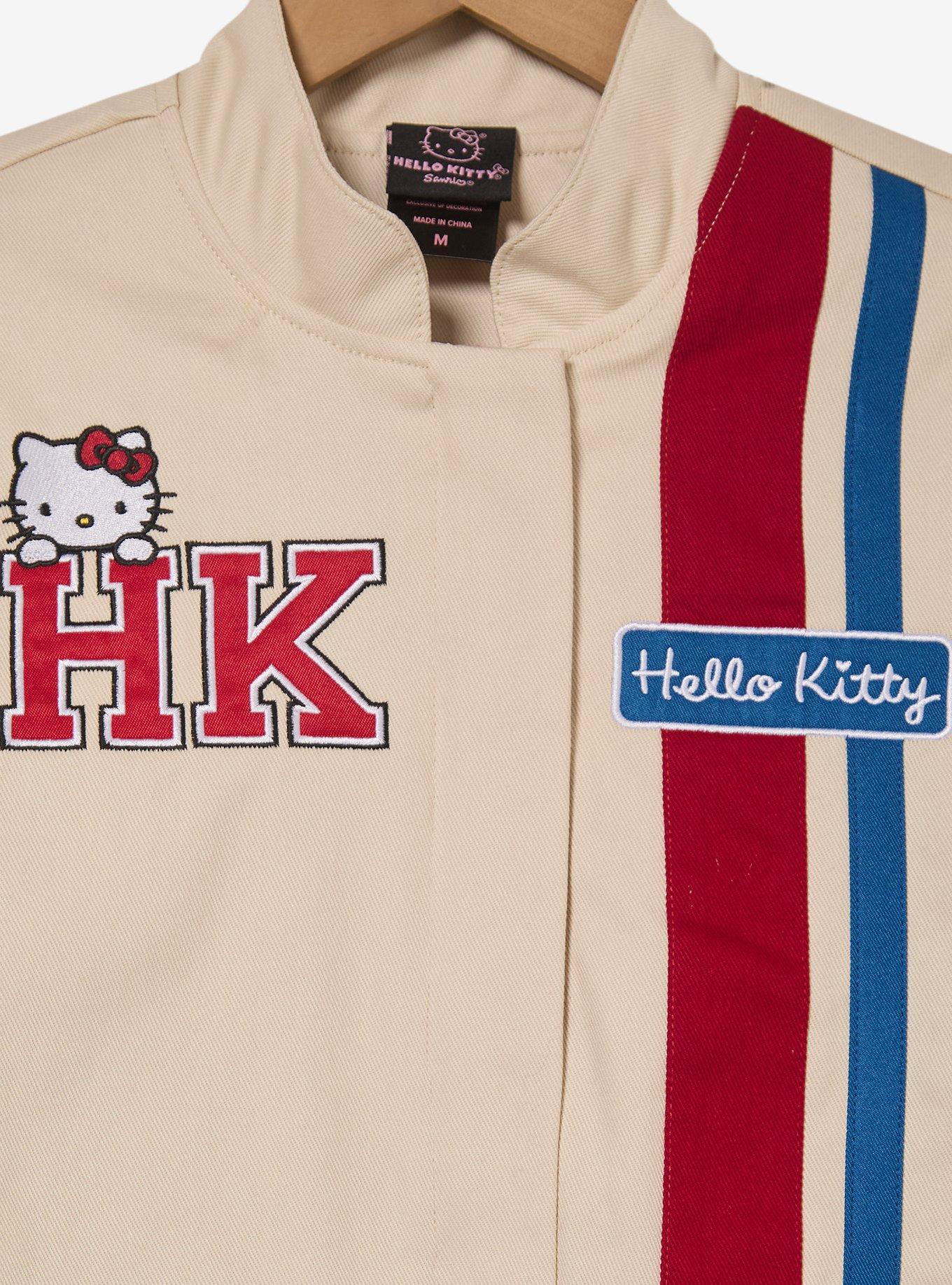 Sanrio Hello Kitty Motor Club Women's Cropped Moto Jacket - BoxLunch Exclusive, RED, alternate - view 3