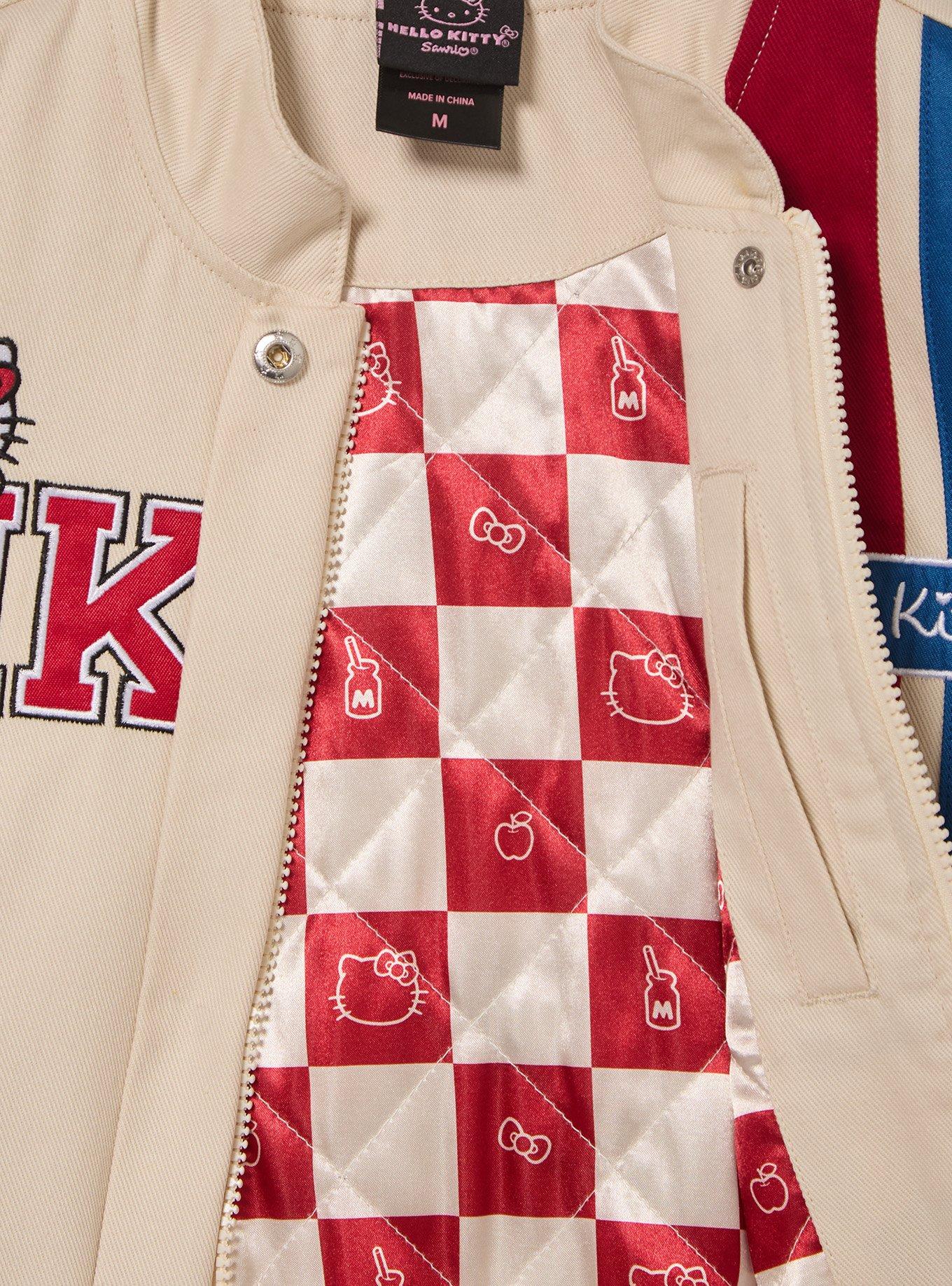 Sanrio Hello Kitty Motor Club Women's Plus Cropped Moto Jacket - BoxLunch Exclusive