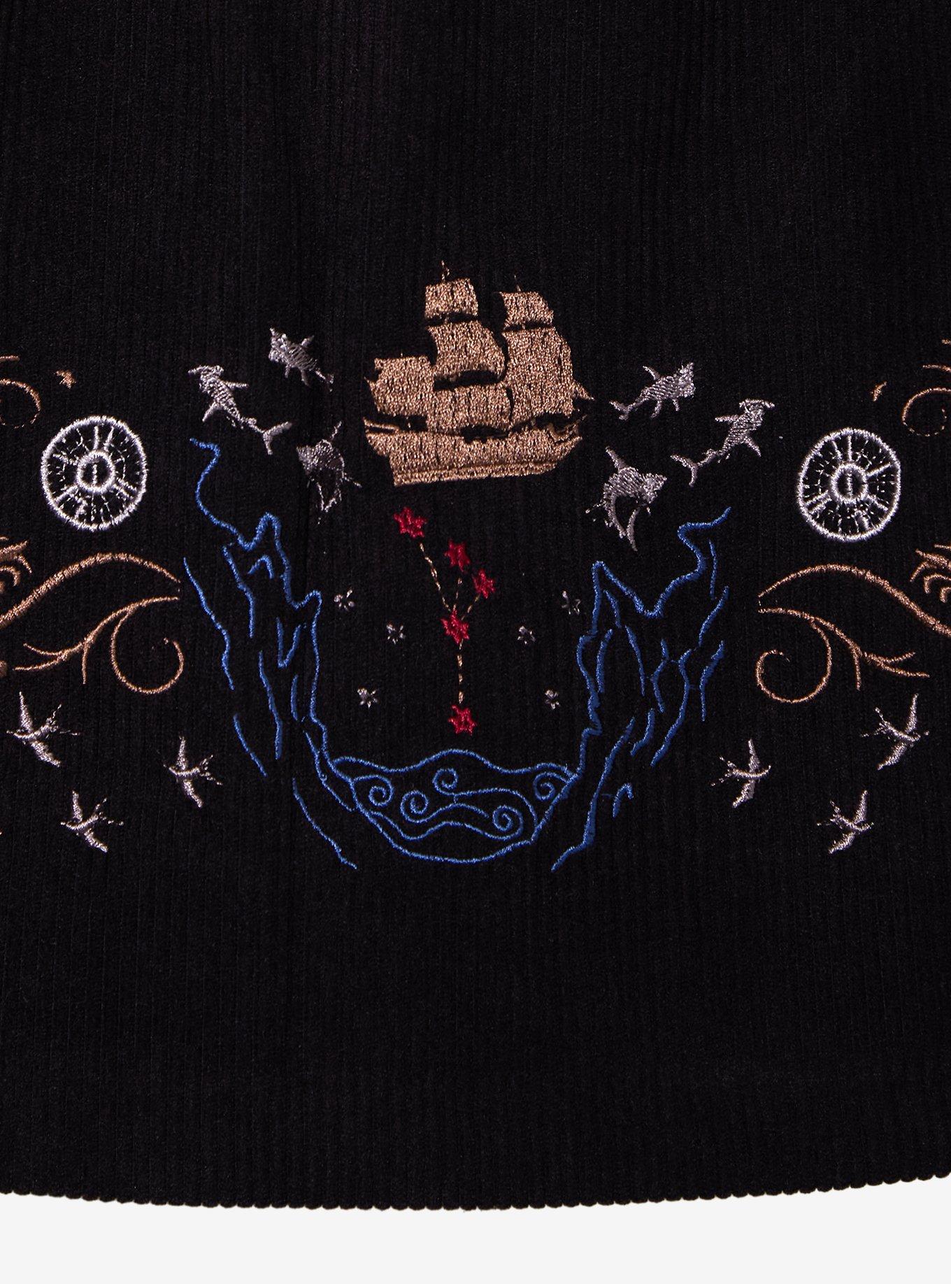Disney The Pirates of the Caribbean Embroidered Plus Size Corduroy Skirt &mdash; BoxLunch Exclusive, MULTI, alternate - view 3