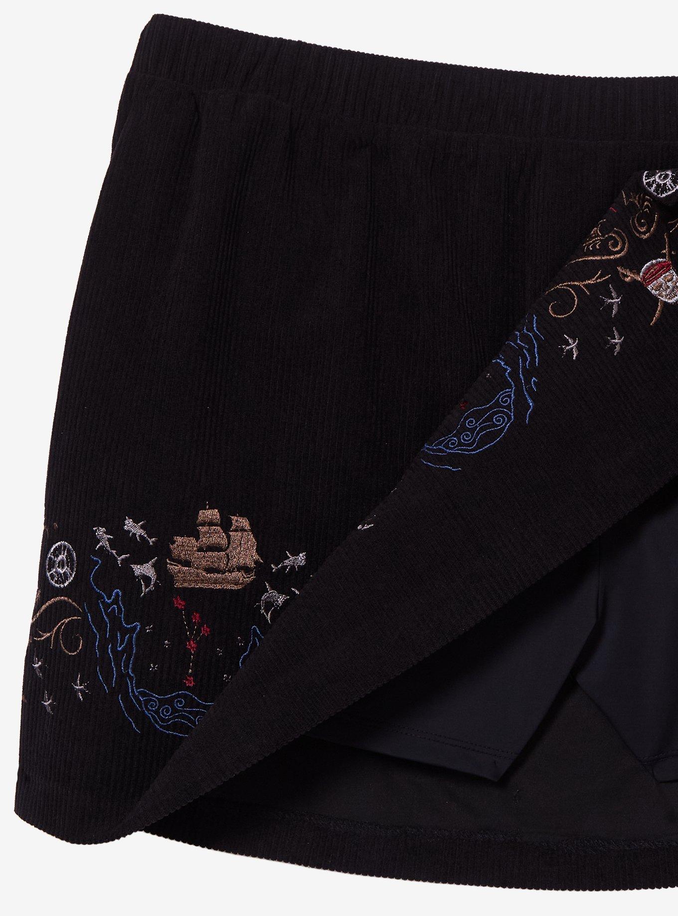 Disney The Pirates of the Caribbean Embroidered Plus Size Corduroy Skirt &mdash; BoxLunch Exclusive, MULTI, alternate - view 4