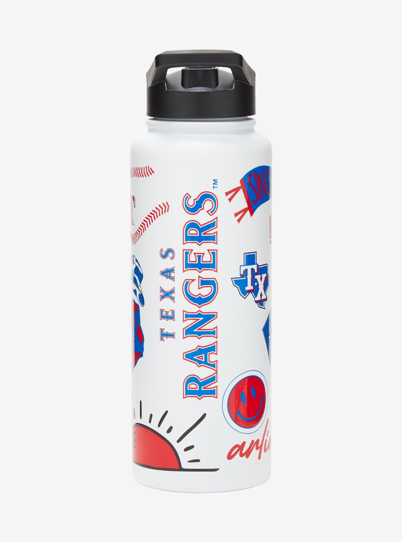 Texas Rangers Stickers Water Bottle, , hi-res