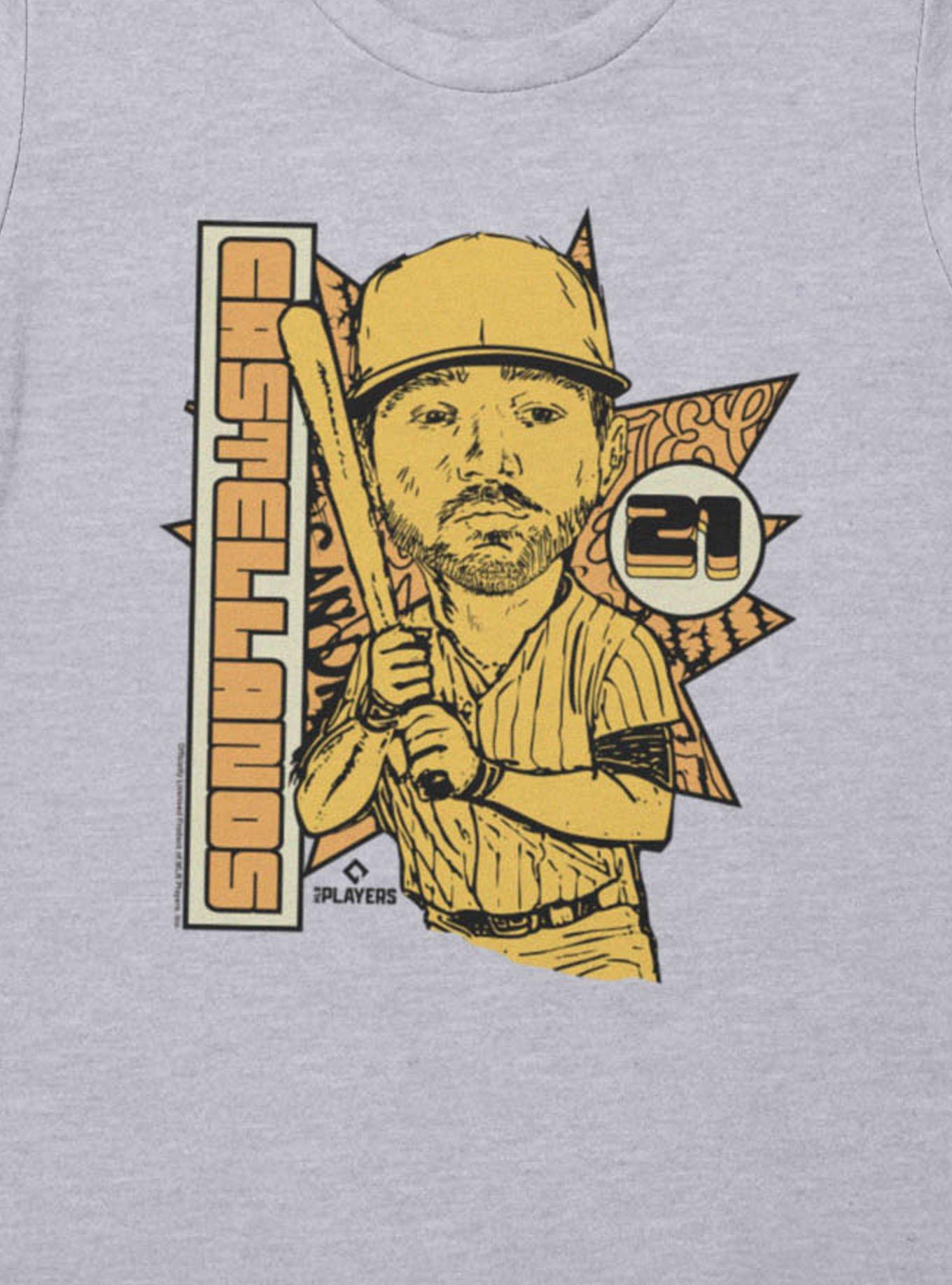 MLB San Diego Padres Nick Castellanos Star Caricature 21 Womens T-Shirt Box Lunch Exclusive, , hi-res